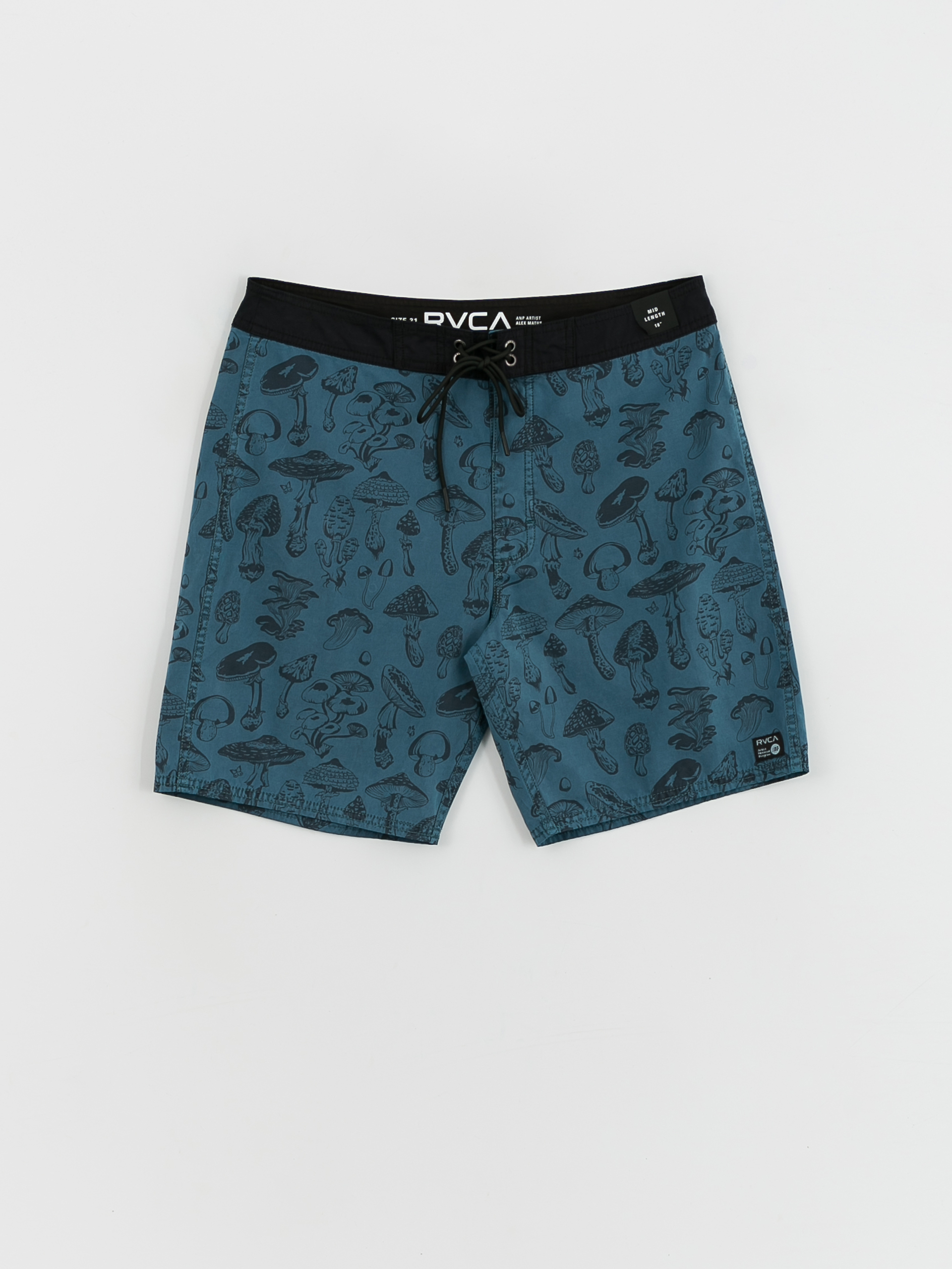 RVCA Mushy Trunk Boardshort (mallard blue/solid)