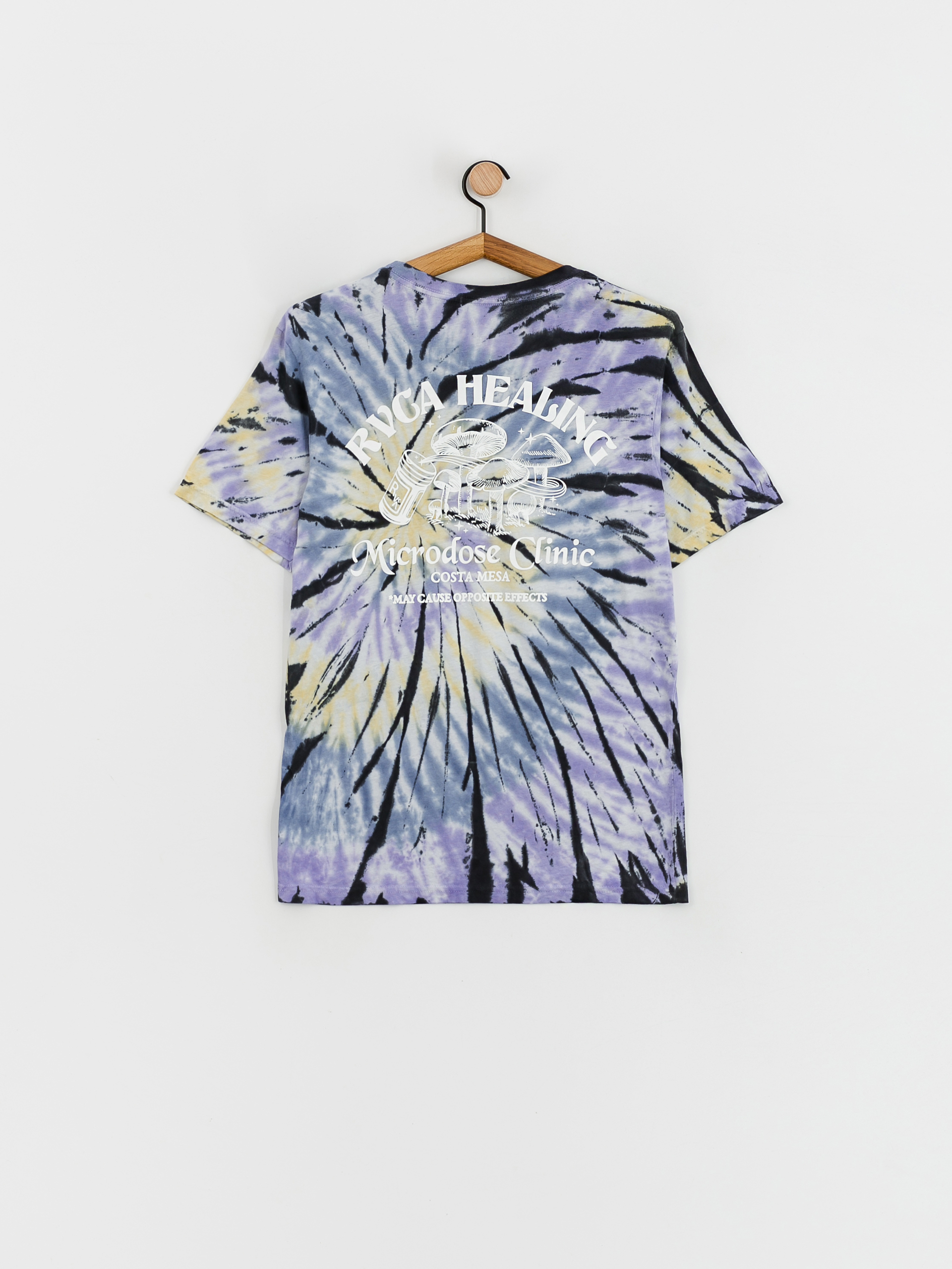 RVCA Healingclinic póló (wineberry/solid)