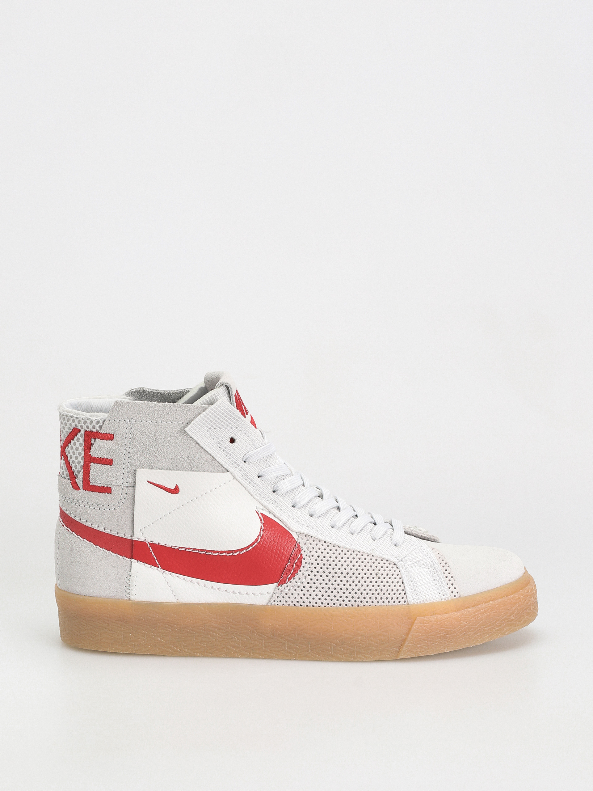 Nike SB Zoom Blazer Mid Prm Cipők (summit white/university red)