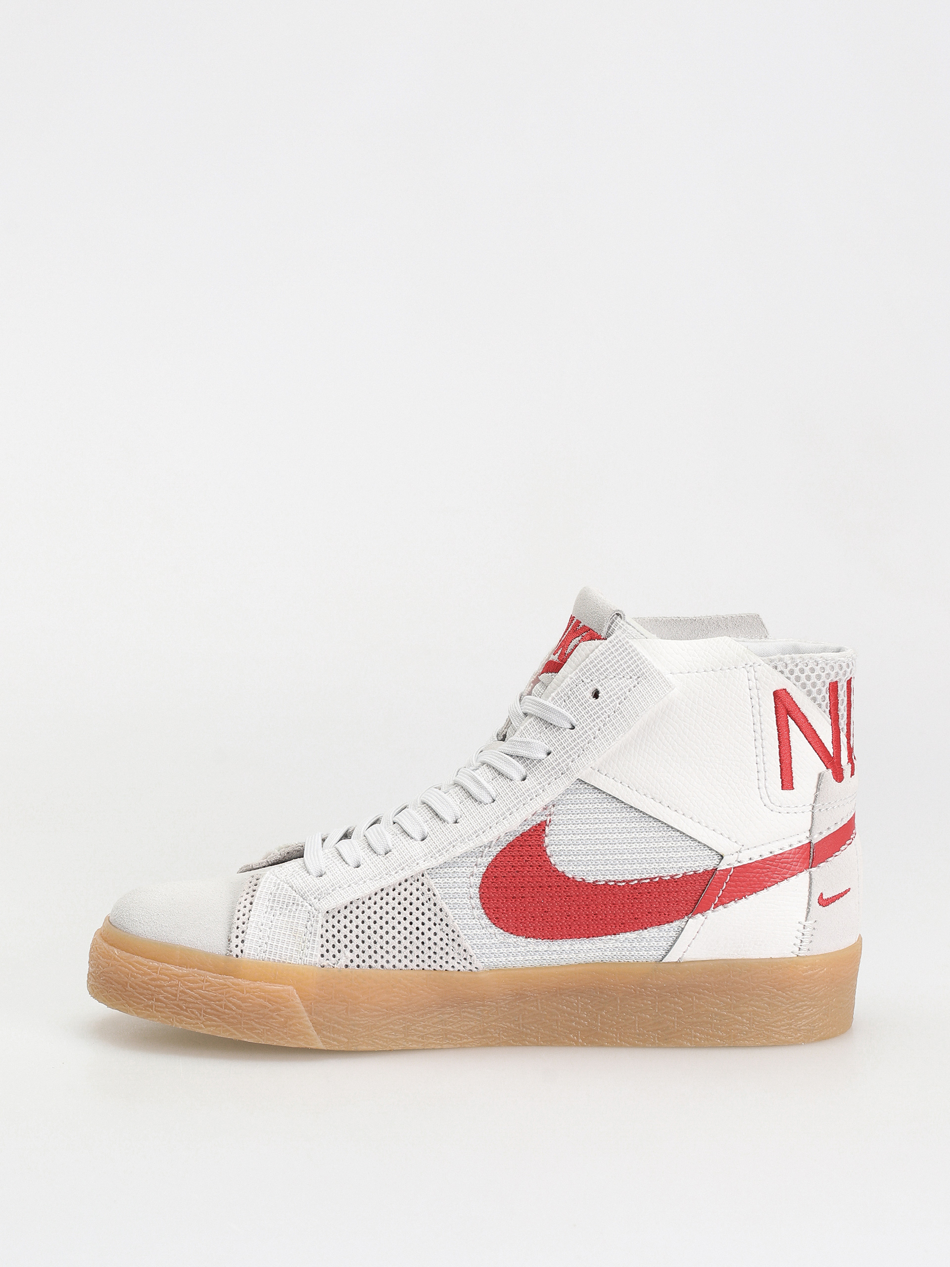 Nike SB Zoom Blazer Mid Prm Cipők (summit white/university red)