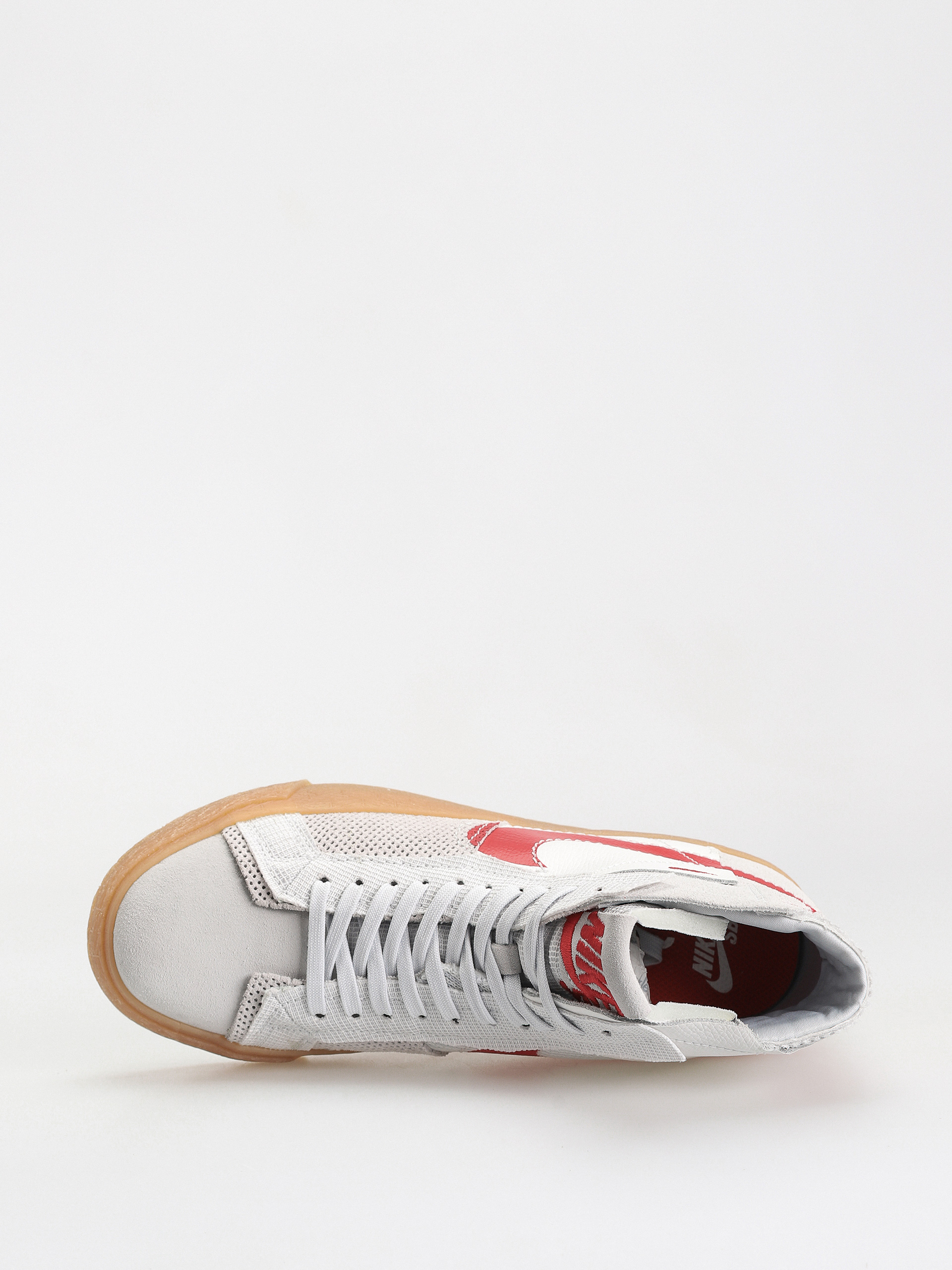 Nike SB Zoom Blazer Mid Prm Cipők (summit white/university red)