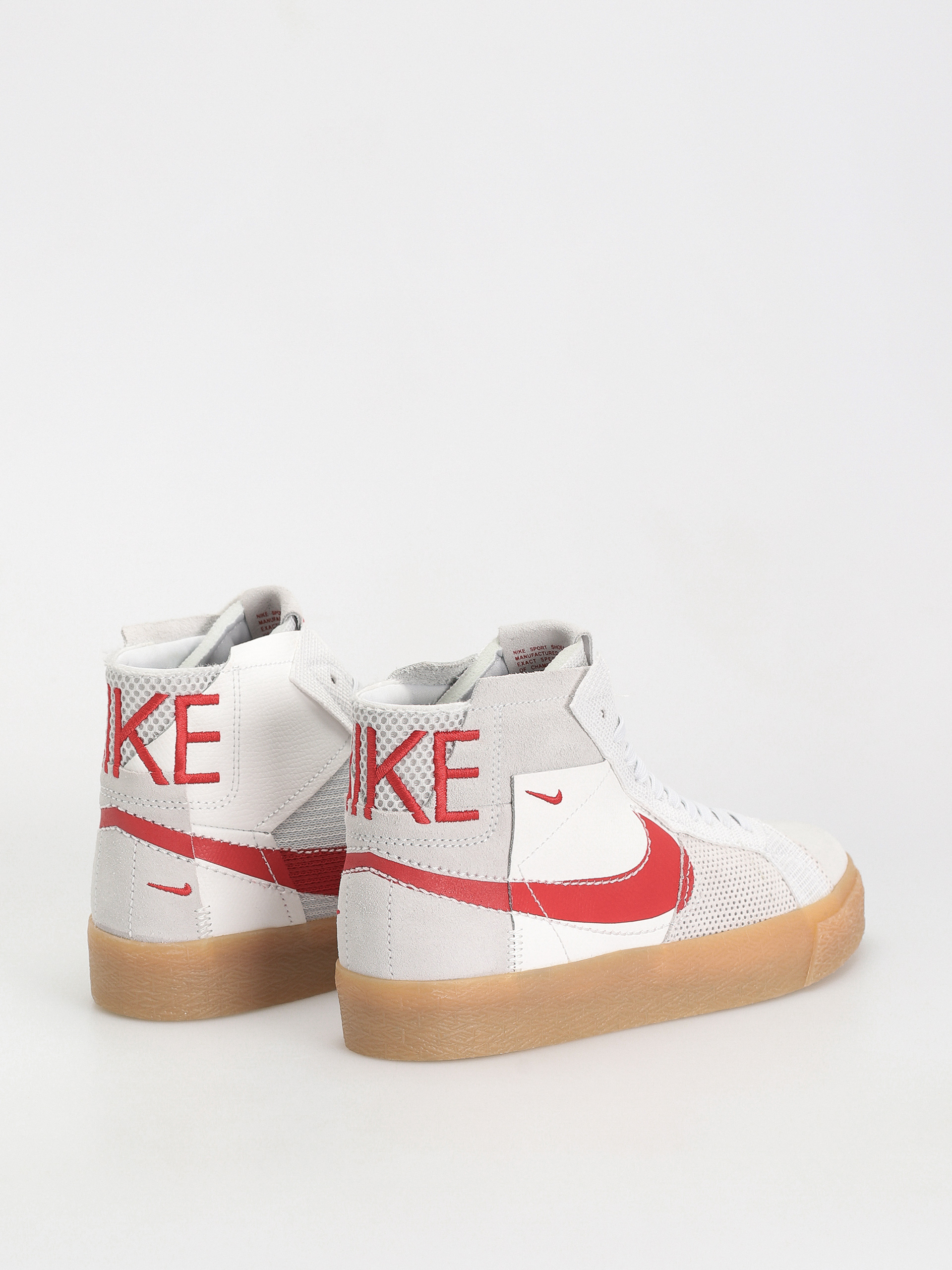 Nike SB Zoom Blazer Mid Prm Cipők (summit white/university red)