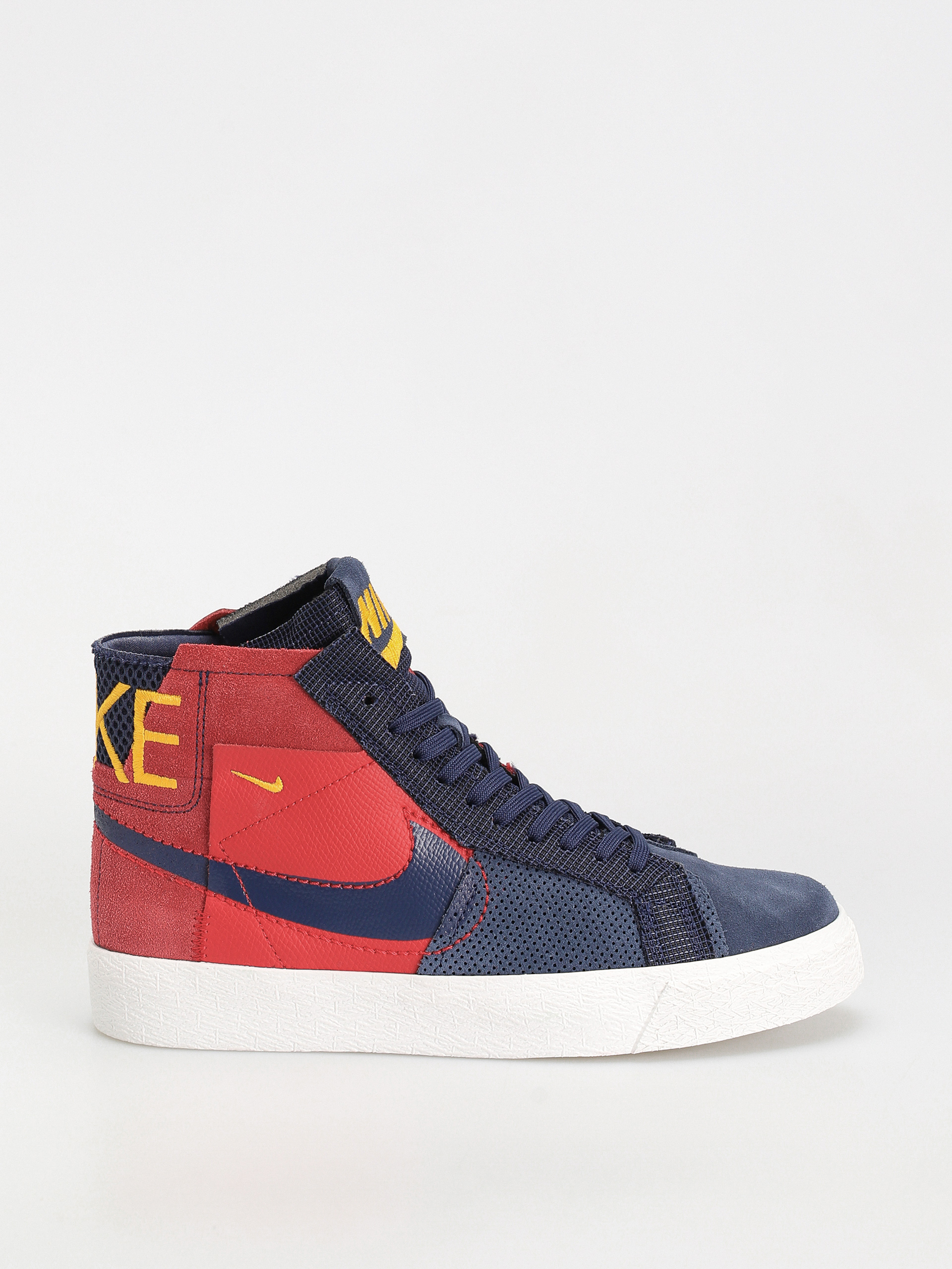 Nike SB Zoom Blazer Mid Prm Cipők (university red/midnight navy)