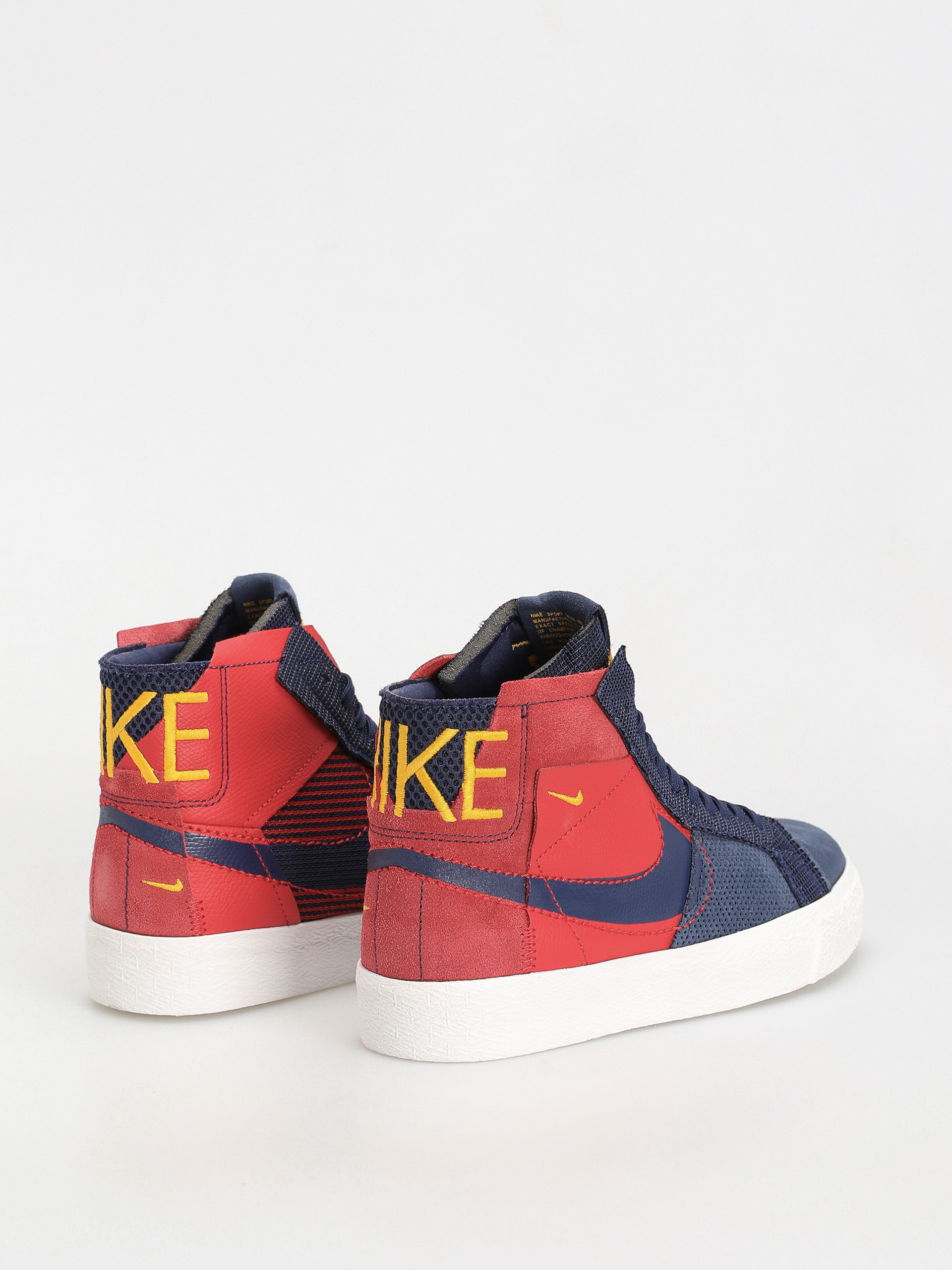 Nike SB Zoom Blazer Mid Prm Cipők (university red/midnight navy)