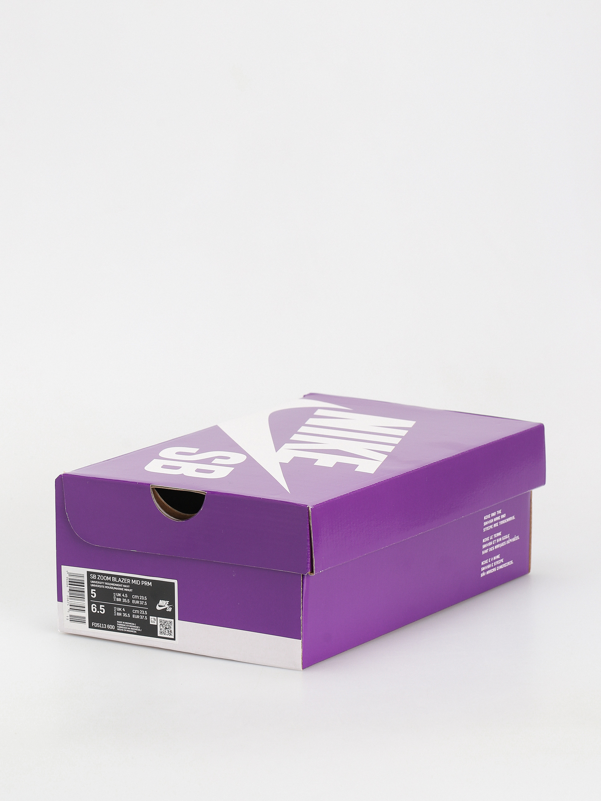 Nike SB Zoom Blazer Mid Prm Cipők (university red/midnight navy)