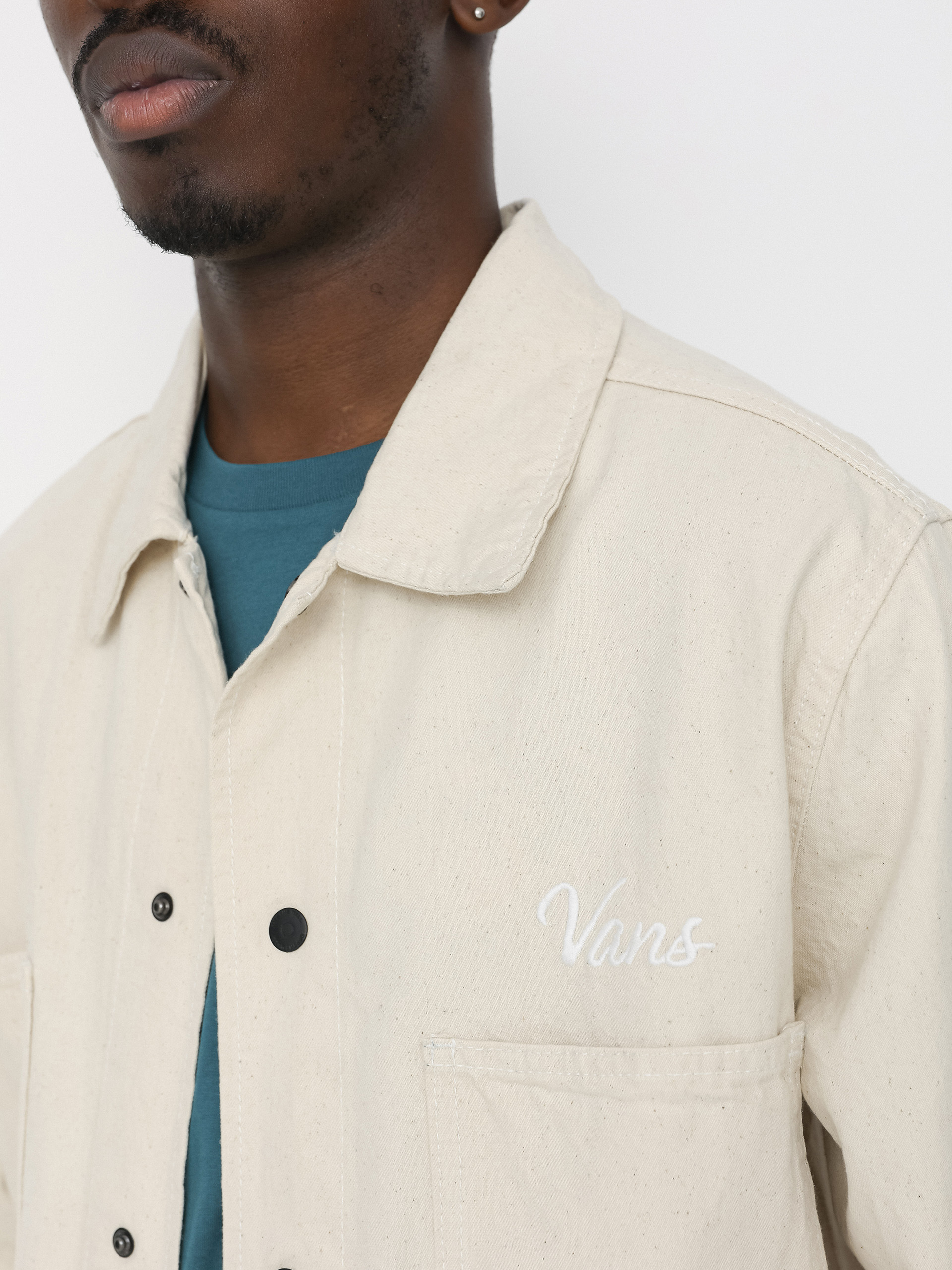 Vans Hickory Stripe Drill Chore Coat Dzseki (natural)