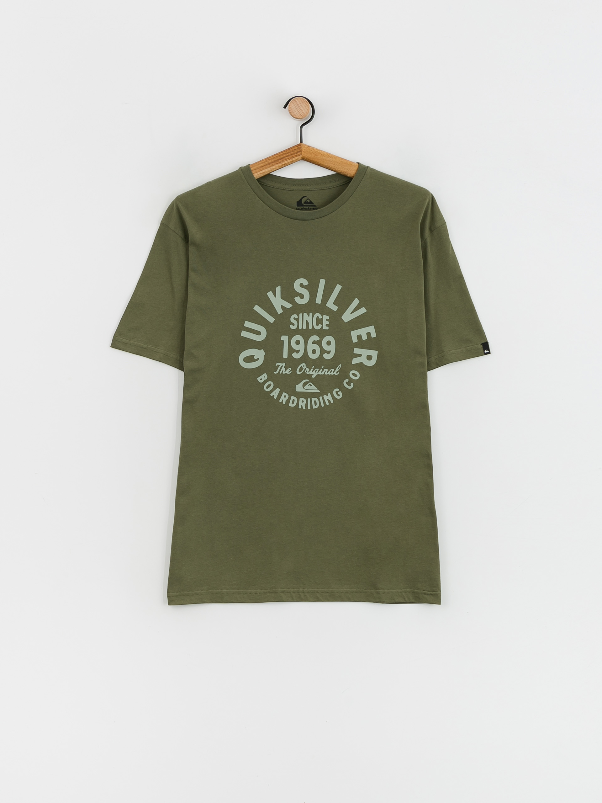 Quiksilver Circled Script Front póló (four leaf clover)