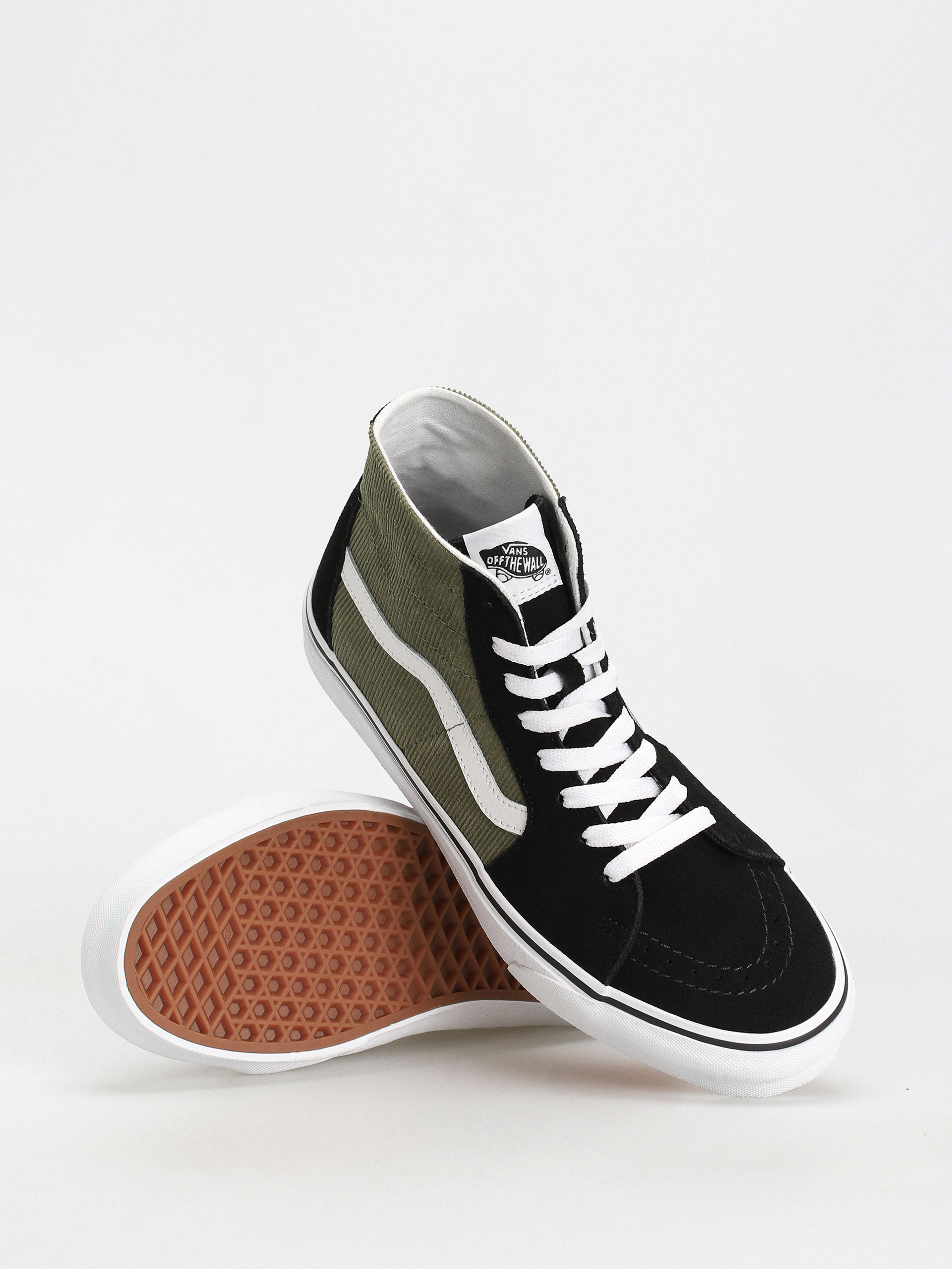 Vans Sk8 Hi Tapered Cipők (mini cord green)