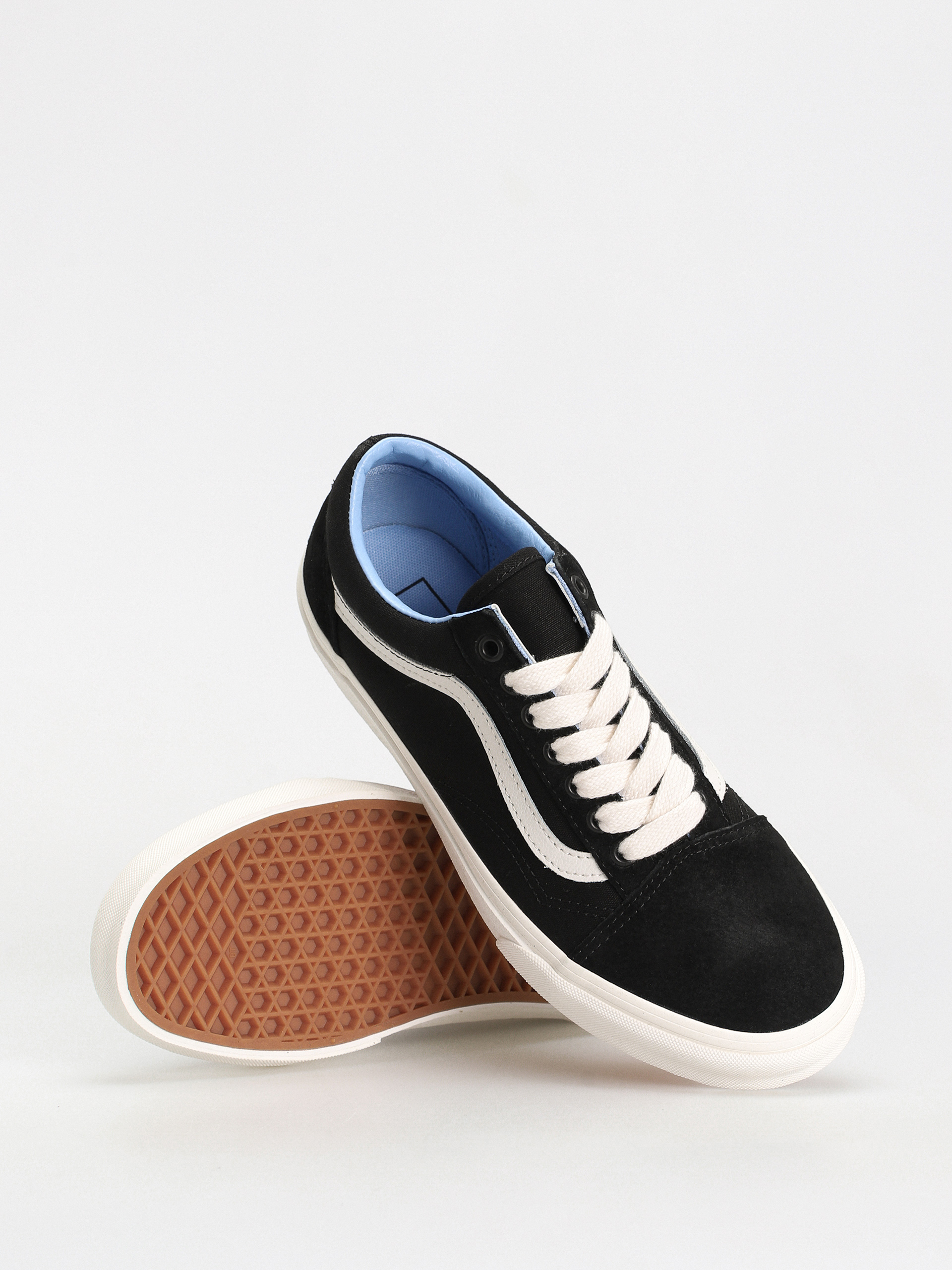 Vans Old Skool Cipők (oversized lace black/light blue)