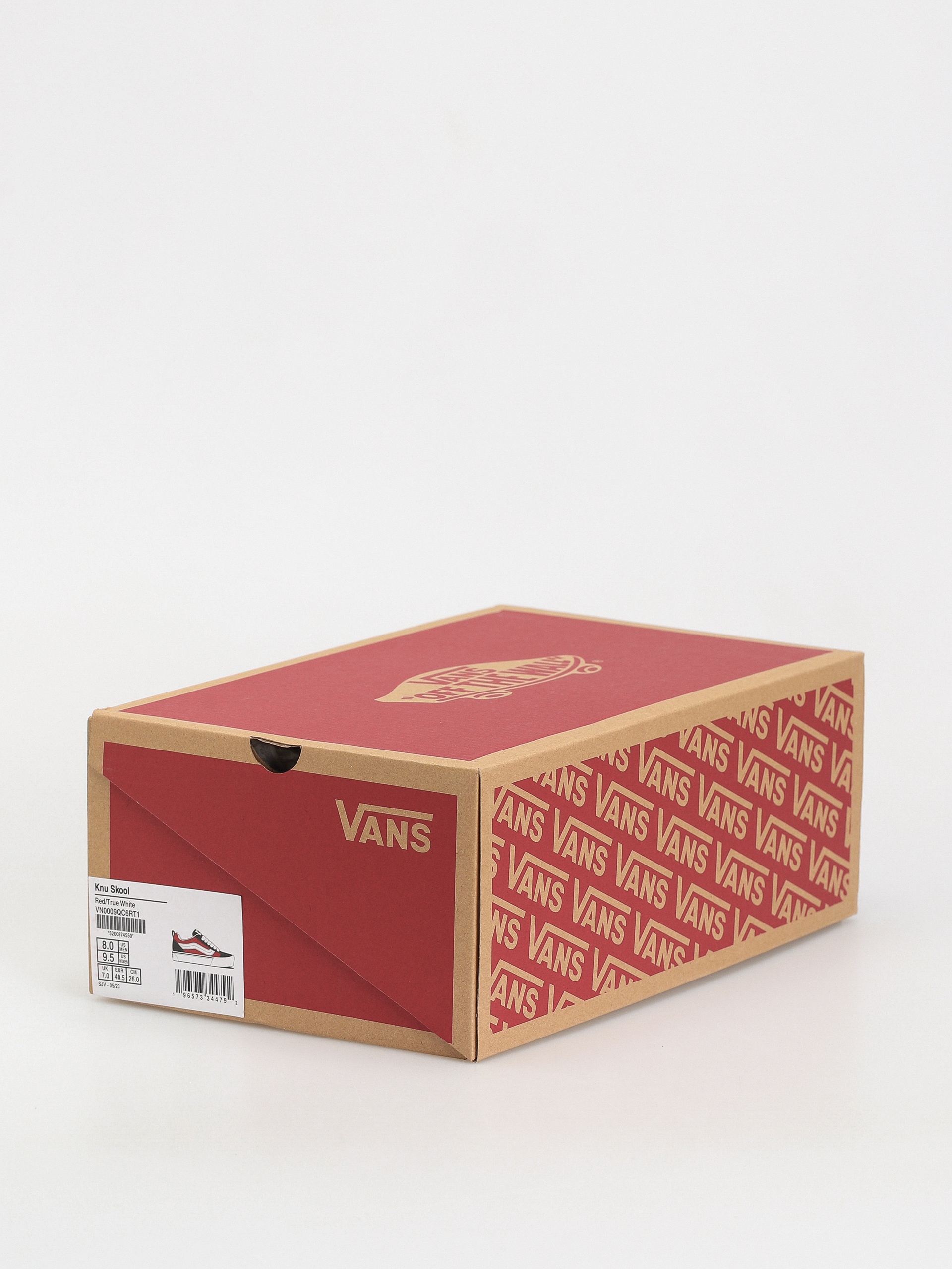 Vans Knu Skool Cipők (red/true white)
