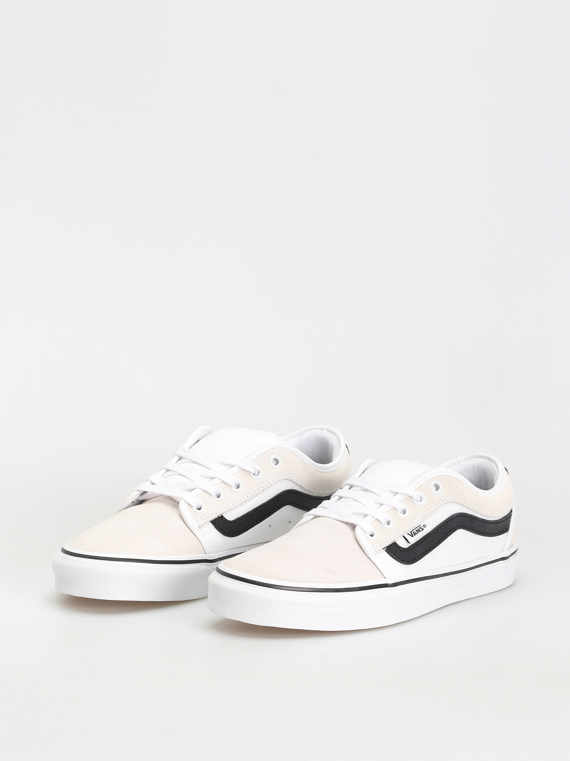 Vans Chukka Low Sidestripe Cipők (white/black/gum)