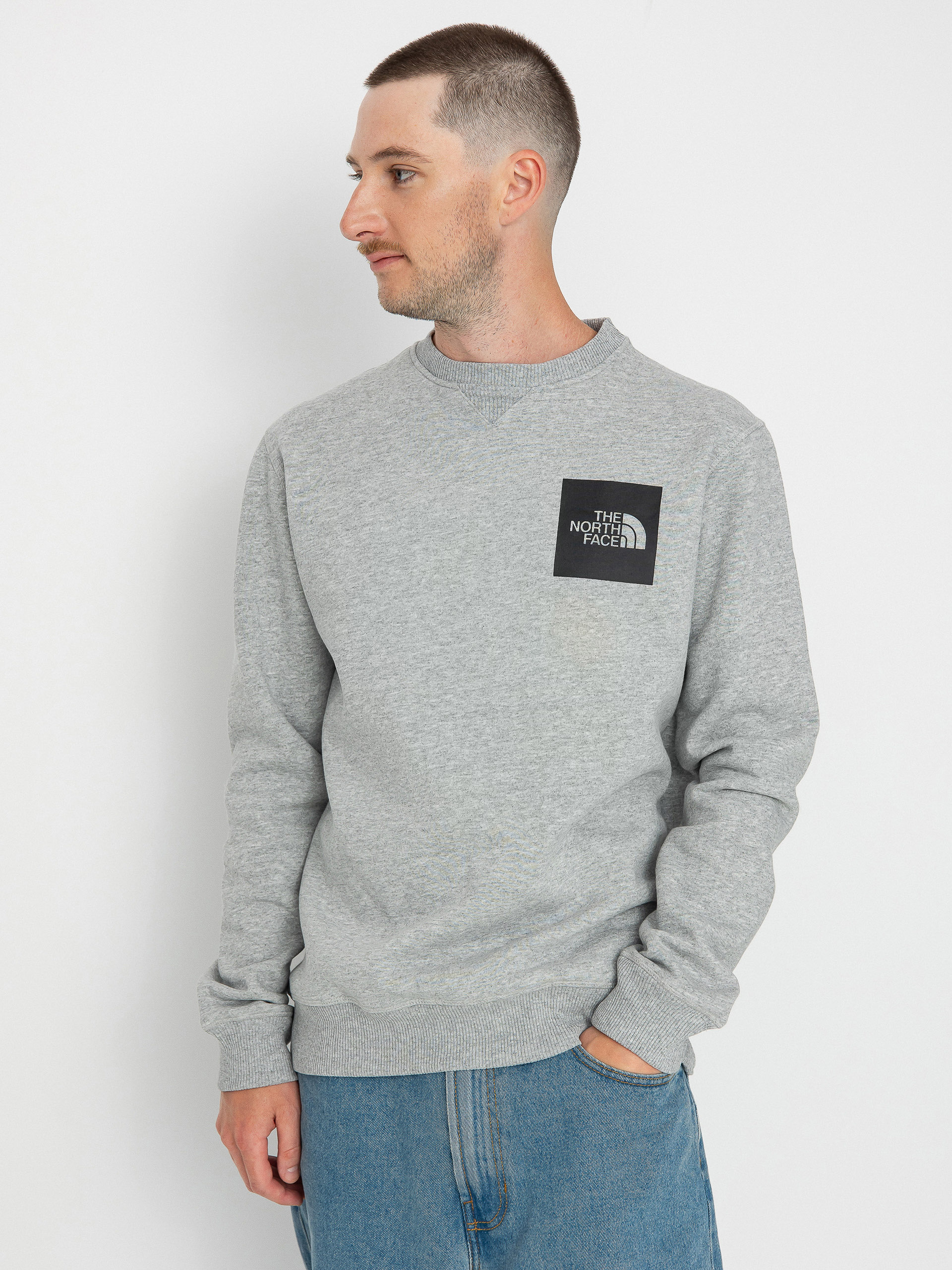 The North Face Fine Crew Pulóver (tnf light grey heather)