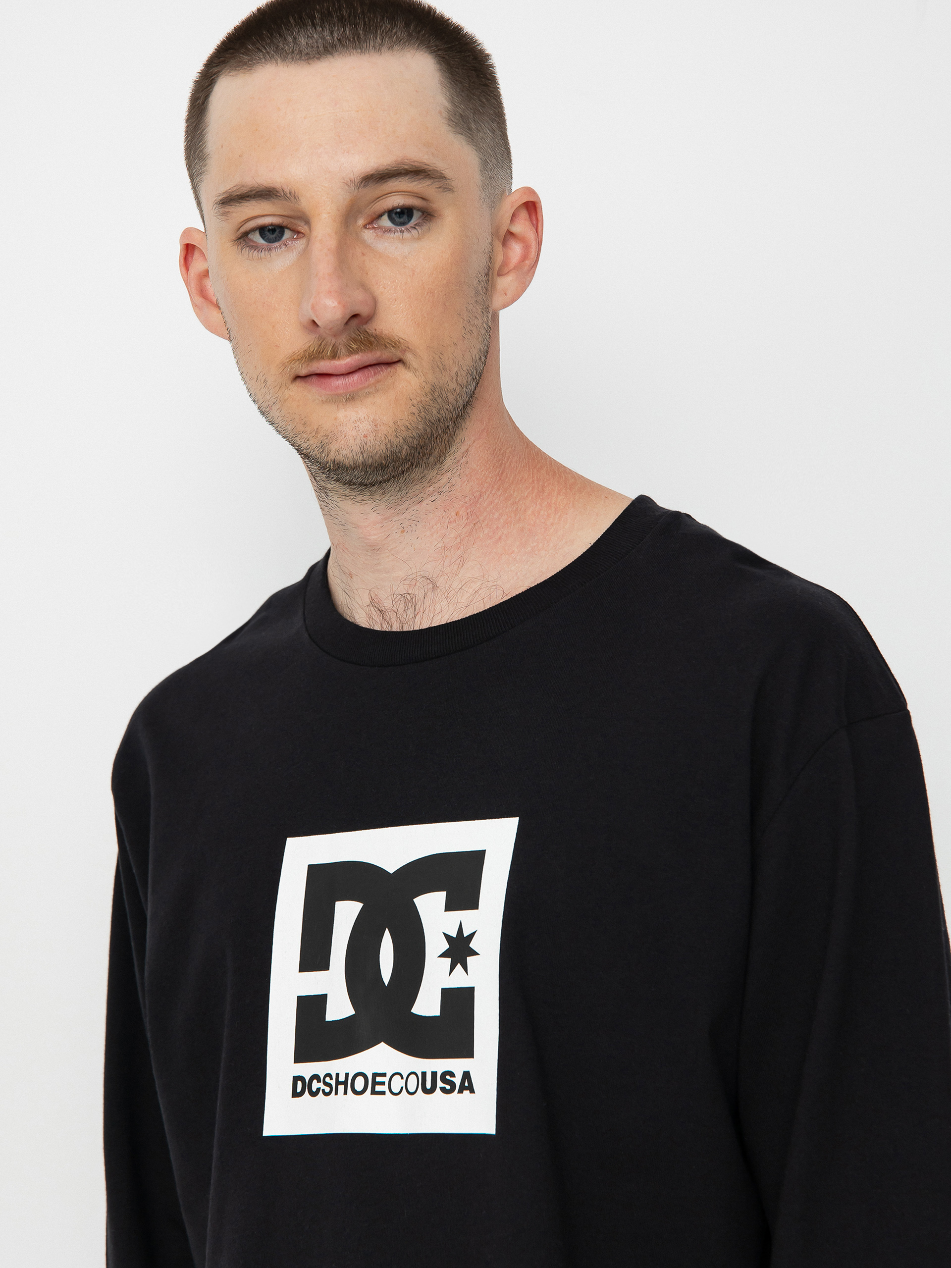 DC Square Star Hosszú ujjú felső (black)