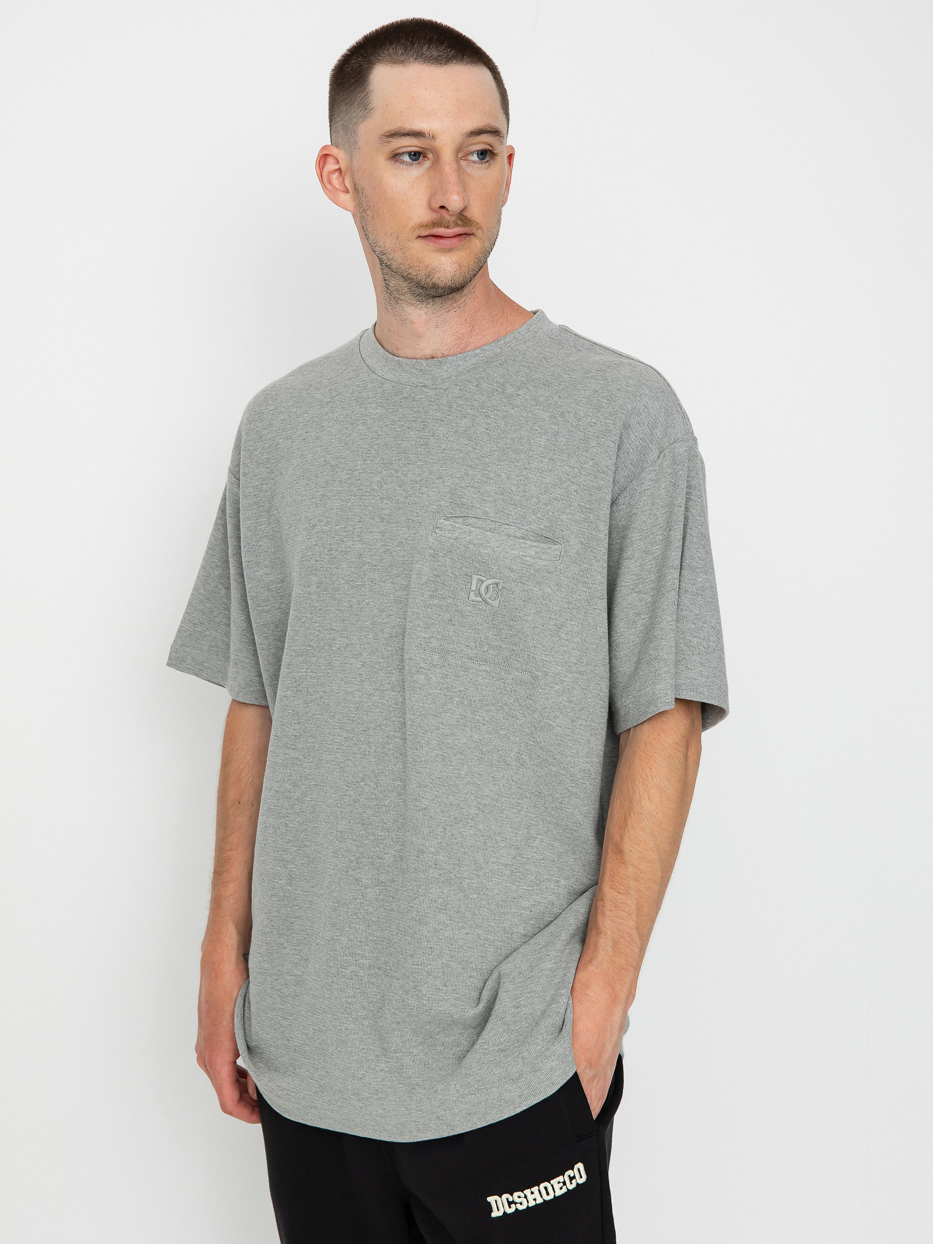 DC Bedart póló (heather grey)