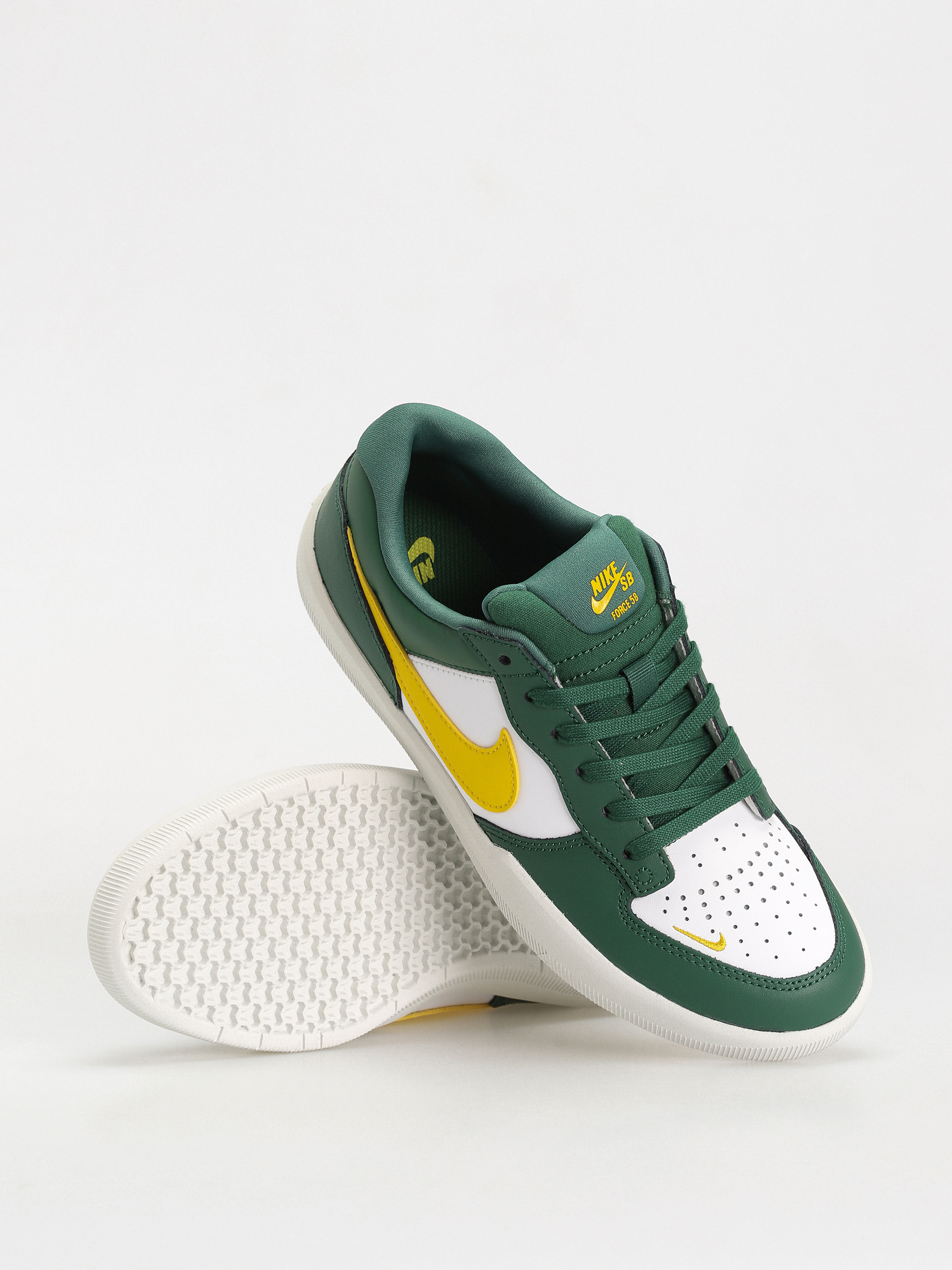 Nike SB Force 58 Premium Cipők (gorge green/tour yellow white)