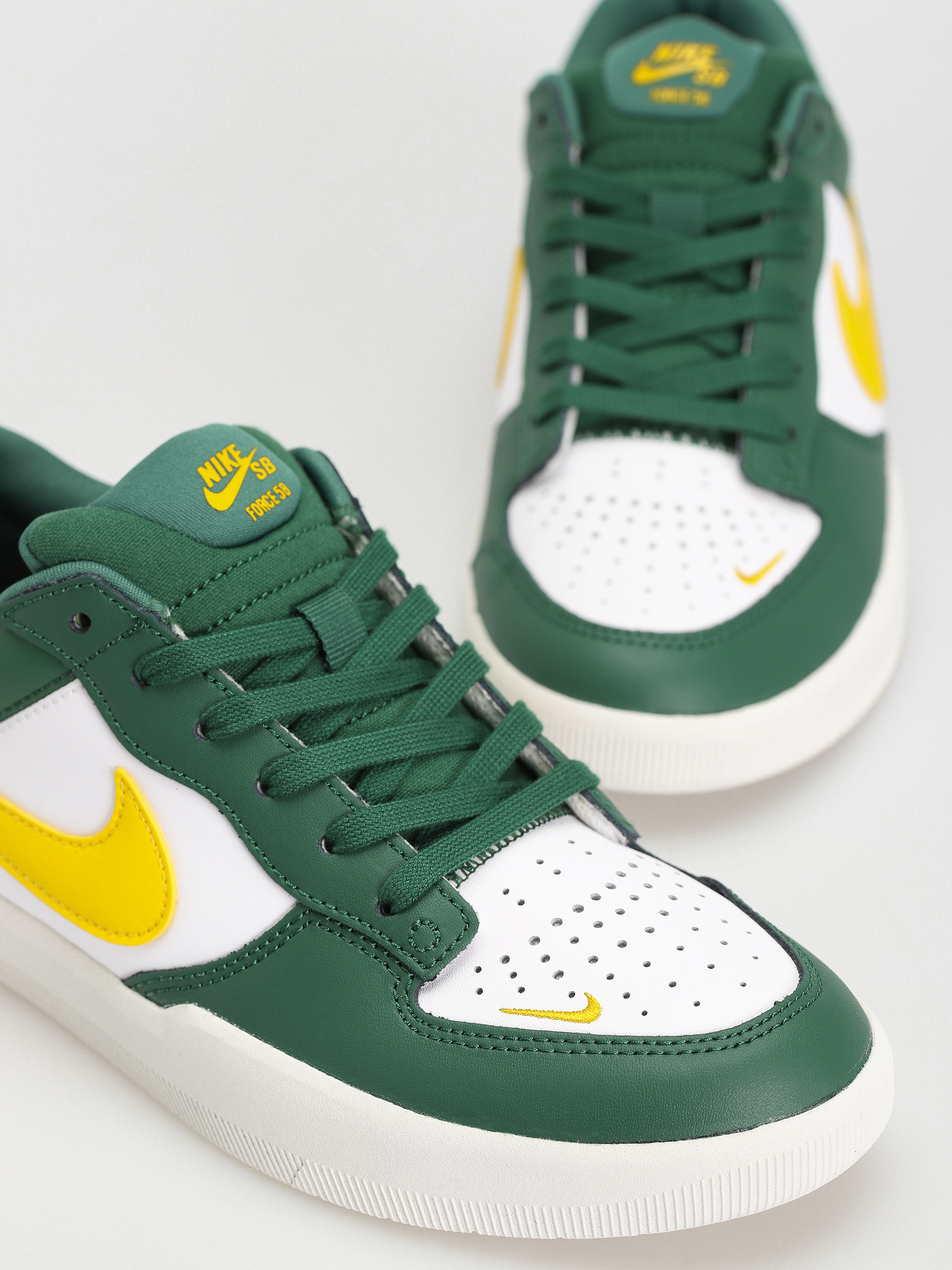 Nike SB Force 58 Premium Cipők (gorge green/tour yellow white)