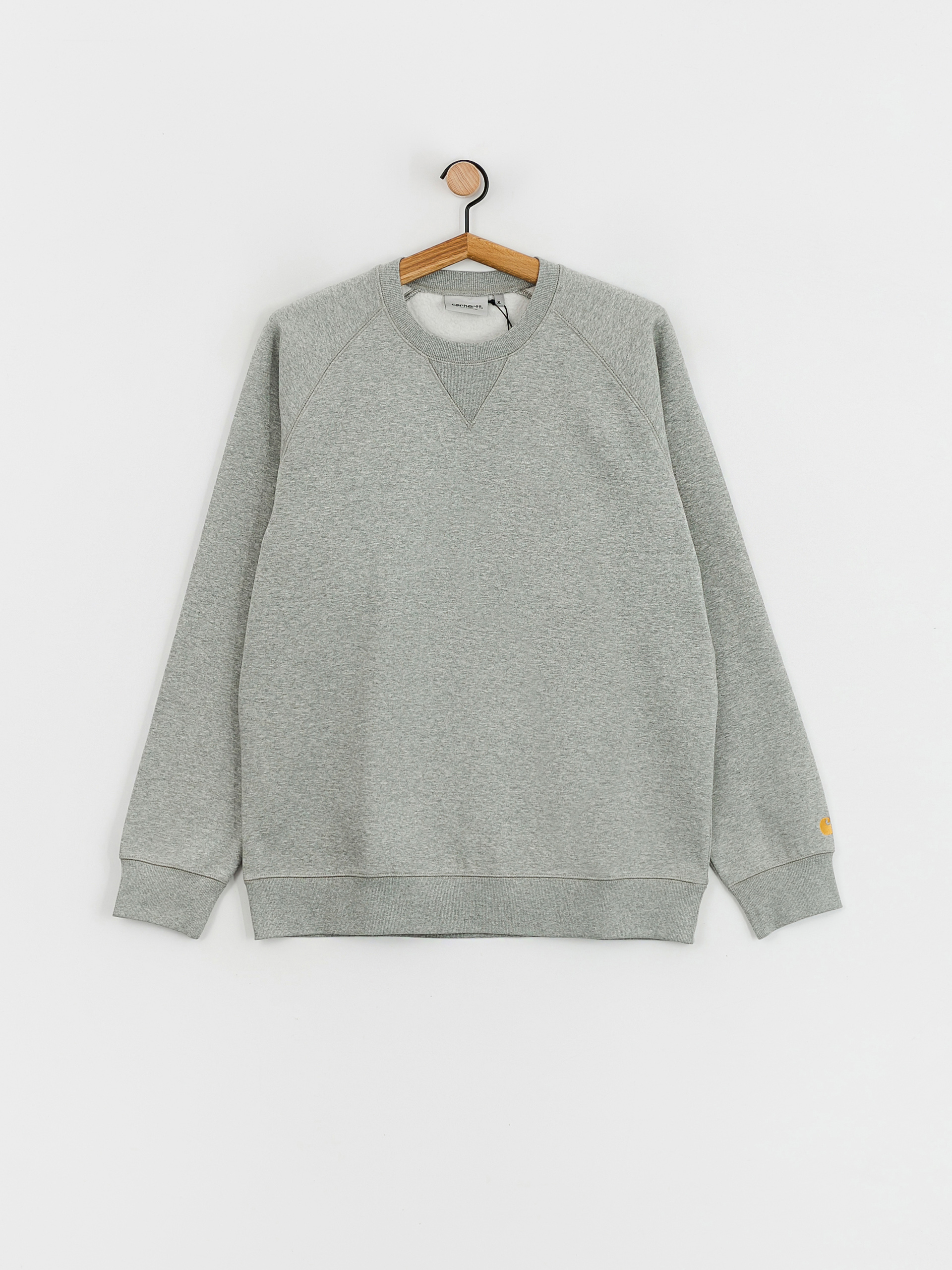 Carhartt WIP Chase Pulóver (grey heather/gold)