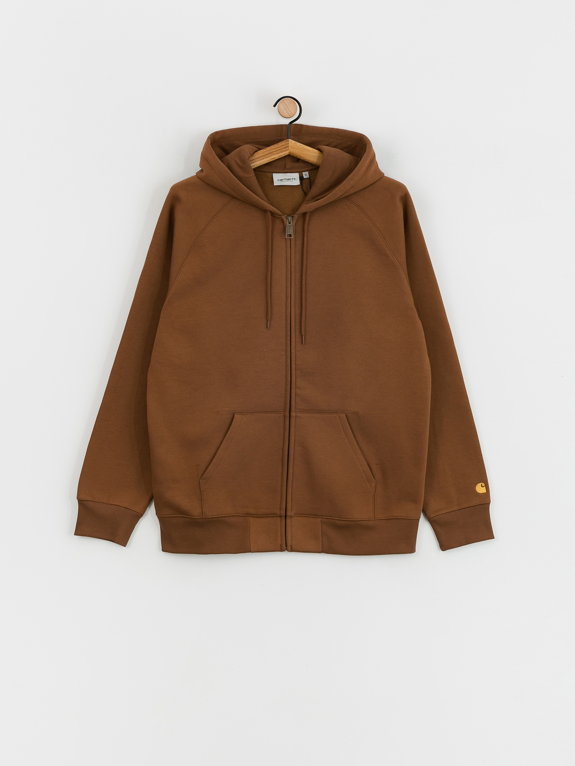 Carhartt WIP Chase ZHD Kapucnis pulóver (tamarind/gold)
