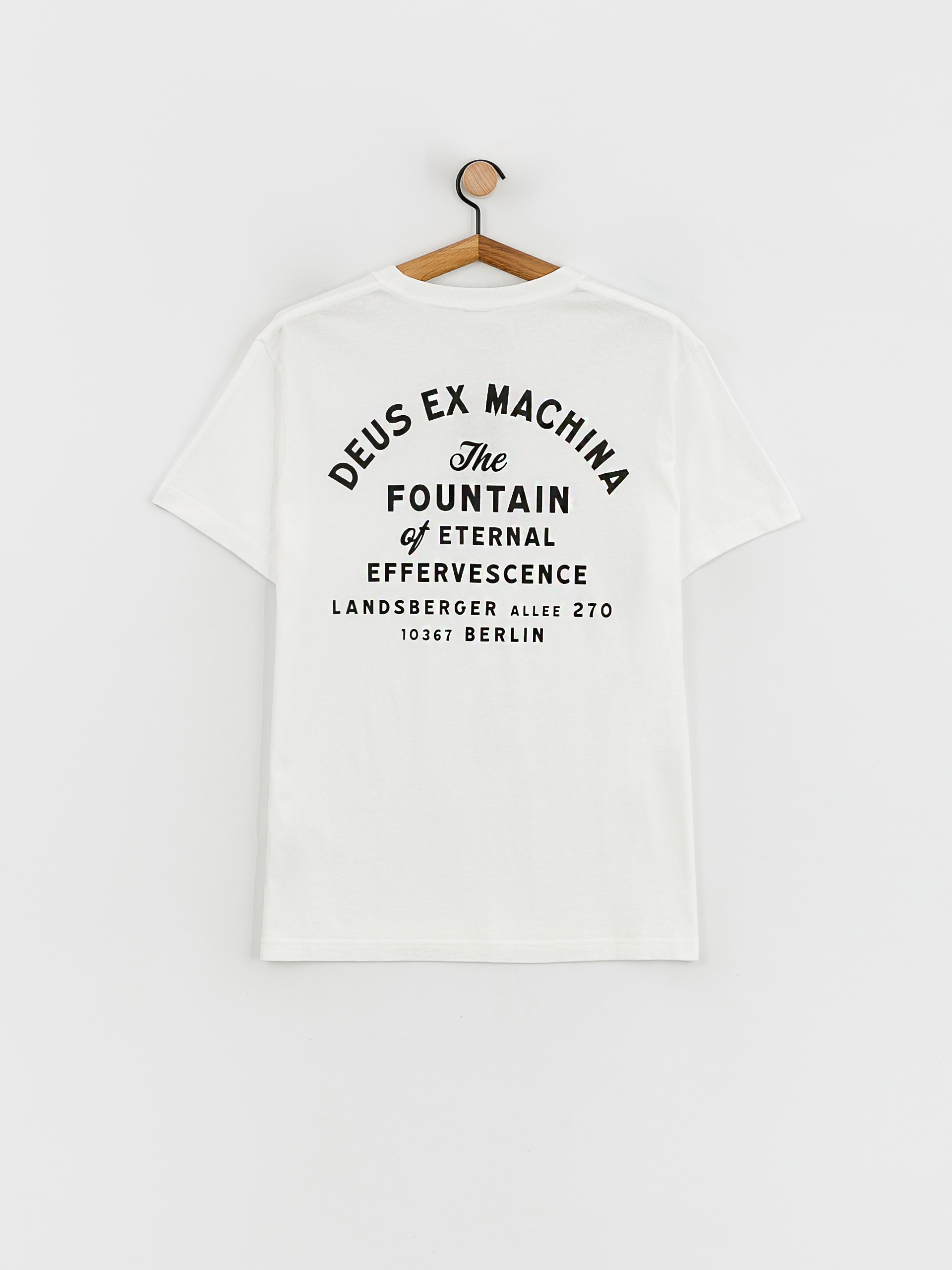 Deus Ex Machina Berlin Address Pocket póló (white)