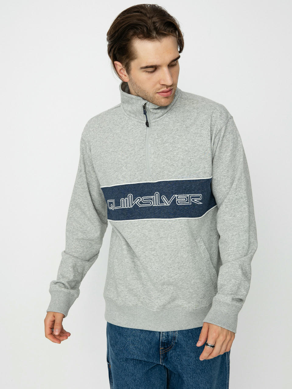 Quiksilver Bold Omni Pulóver (light grey heather)