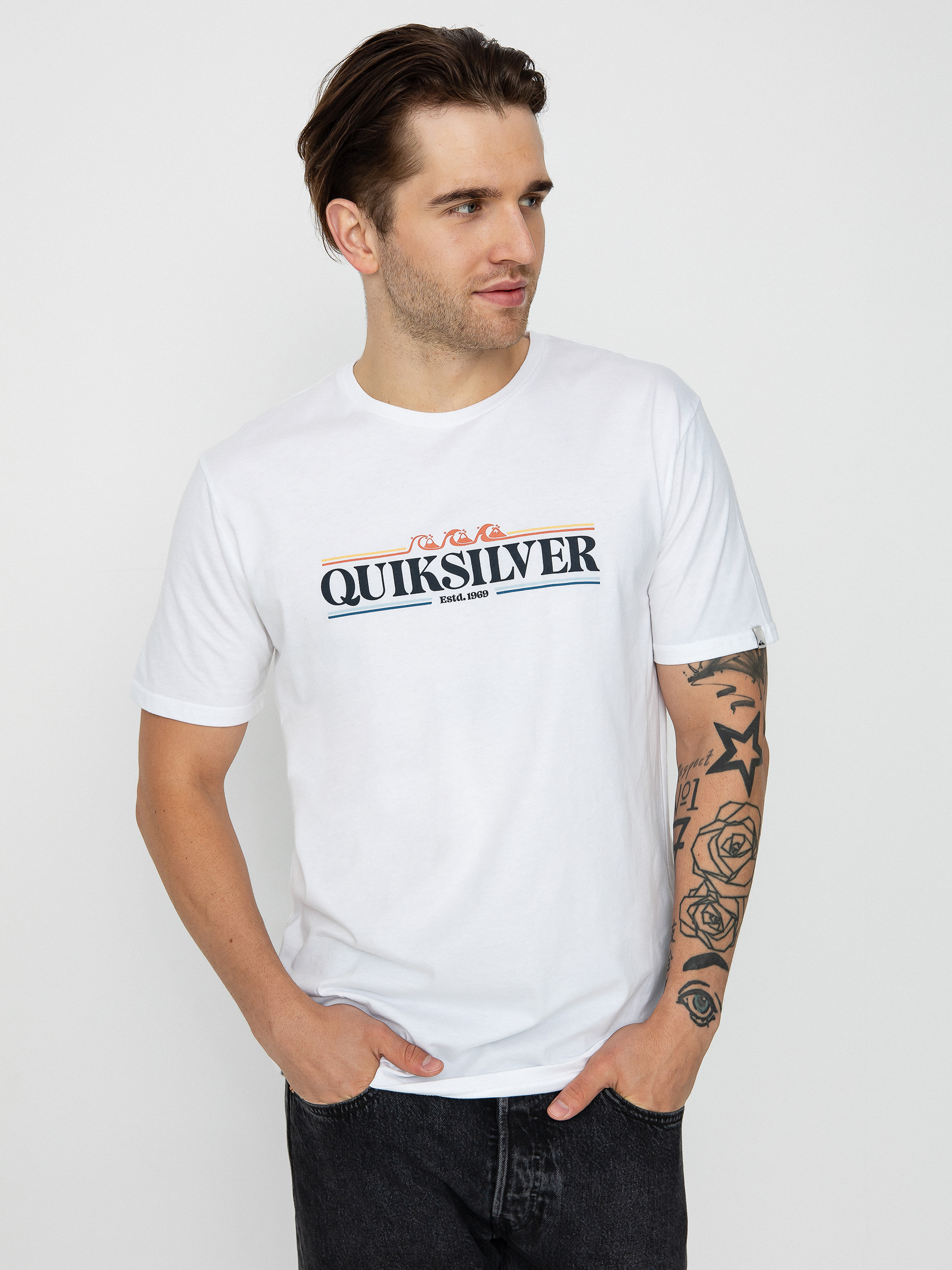 Quiksilver Gradient Line póló (white)