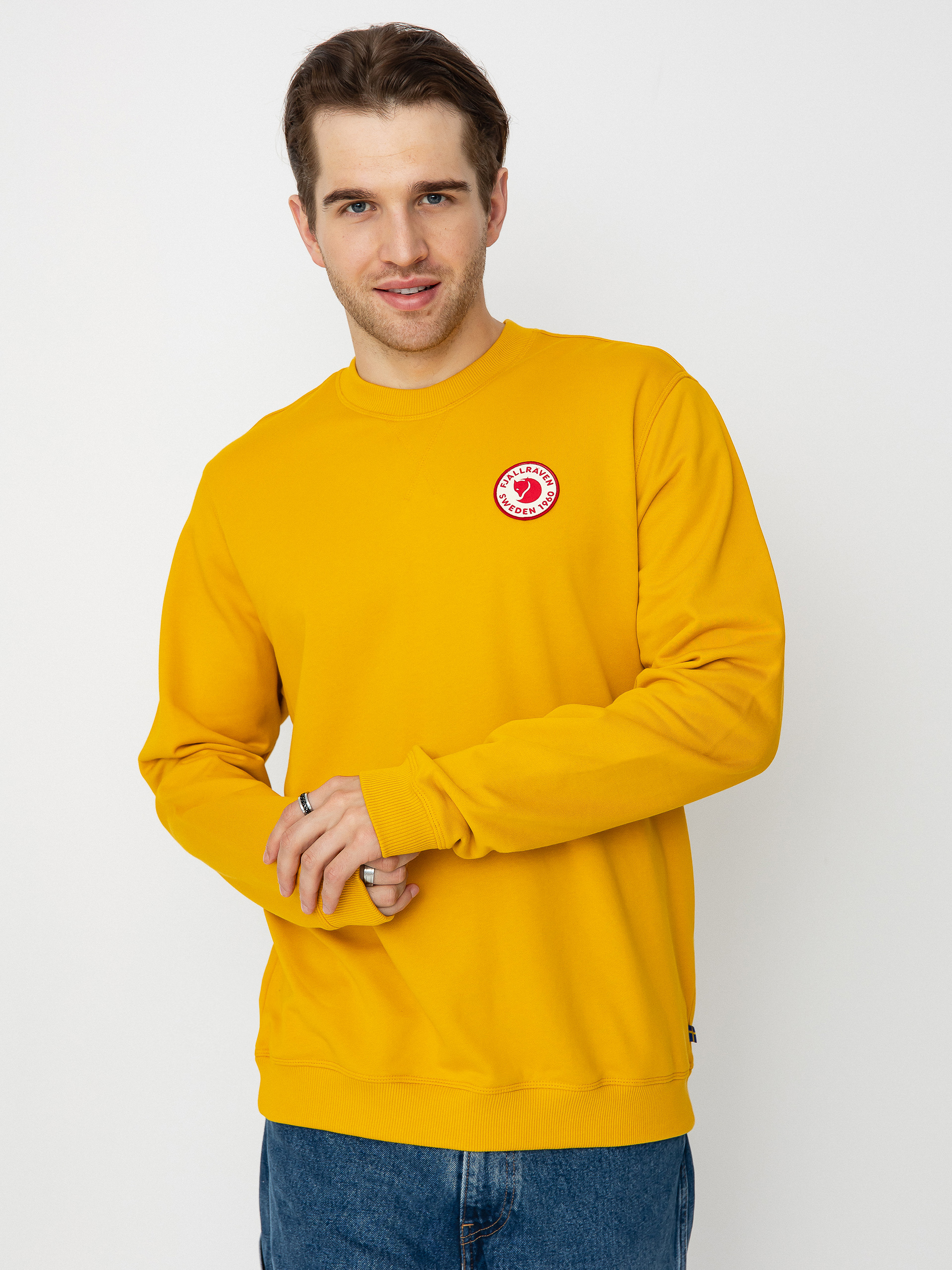 Fjallraven 1960 Logo Badge Pulóver (mustard yellow)