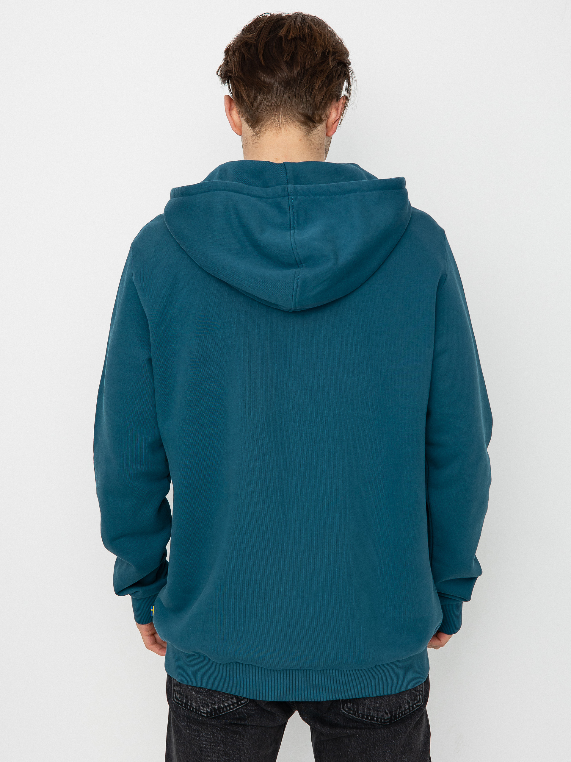 Fjallraven Logo HD Kapucnis pulóver (deep sea)