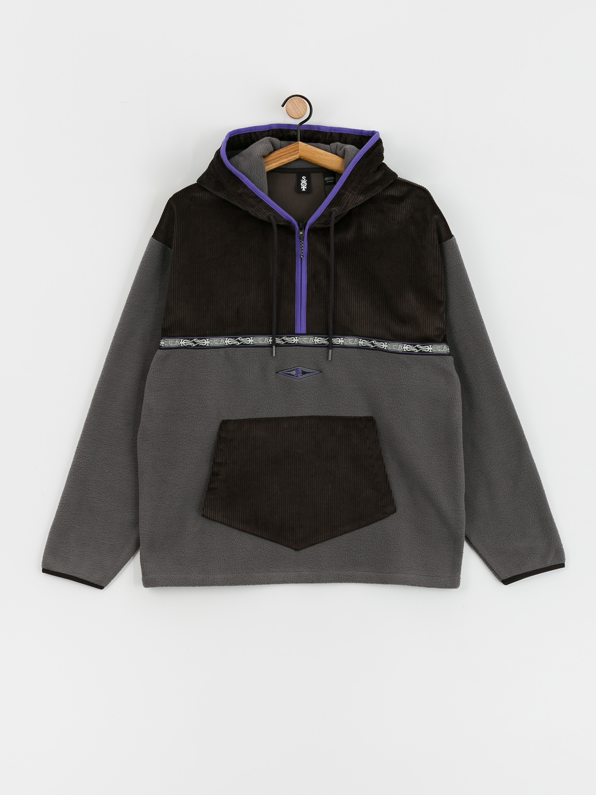 Férfi Quiksilver Flamingsot Polár pulóver (phantom)