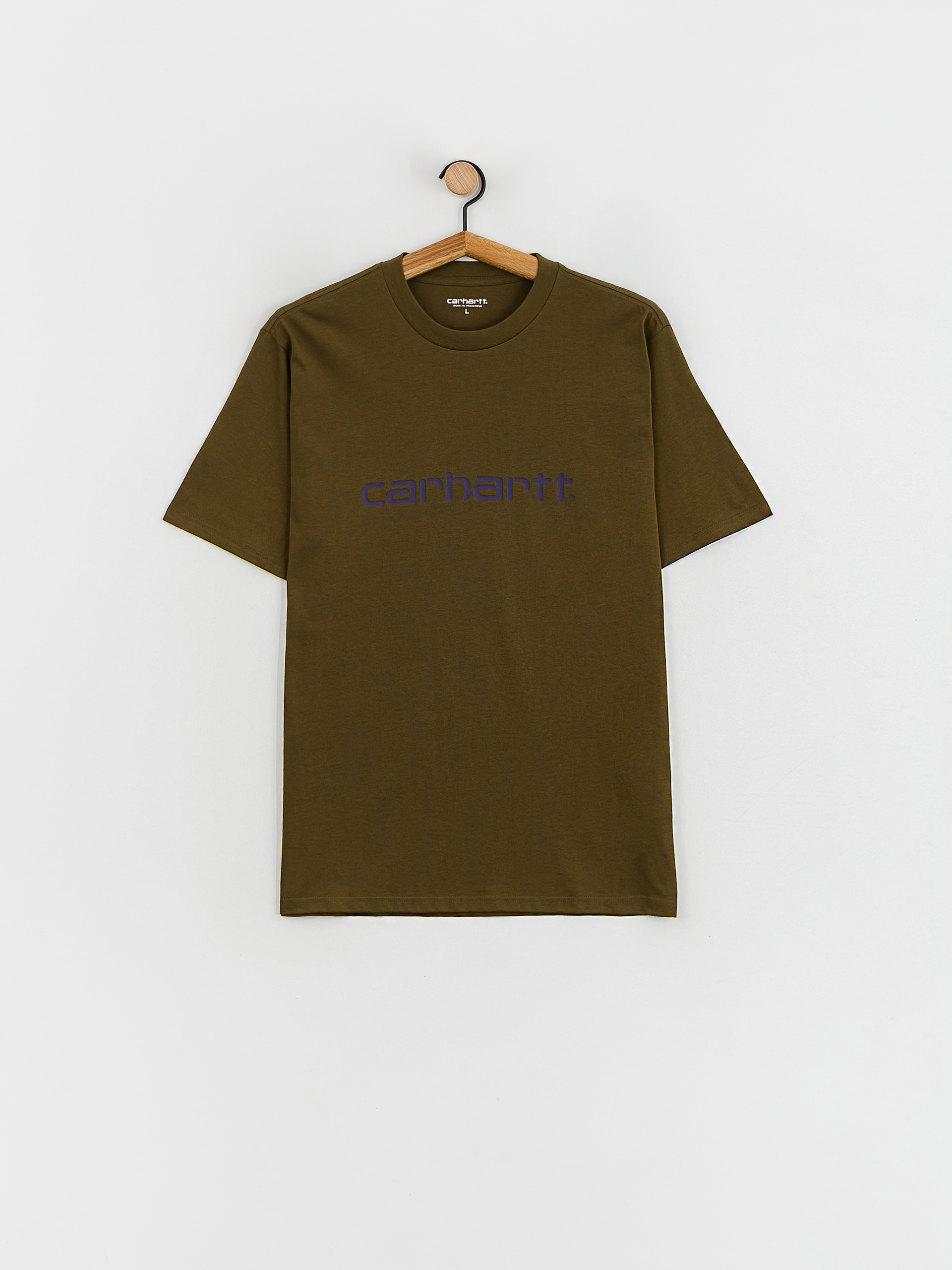 Carhartt WIP Script póló (highland/cassis)