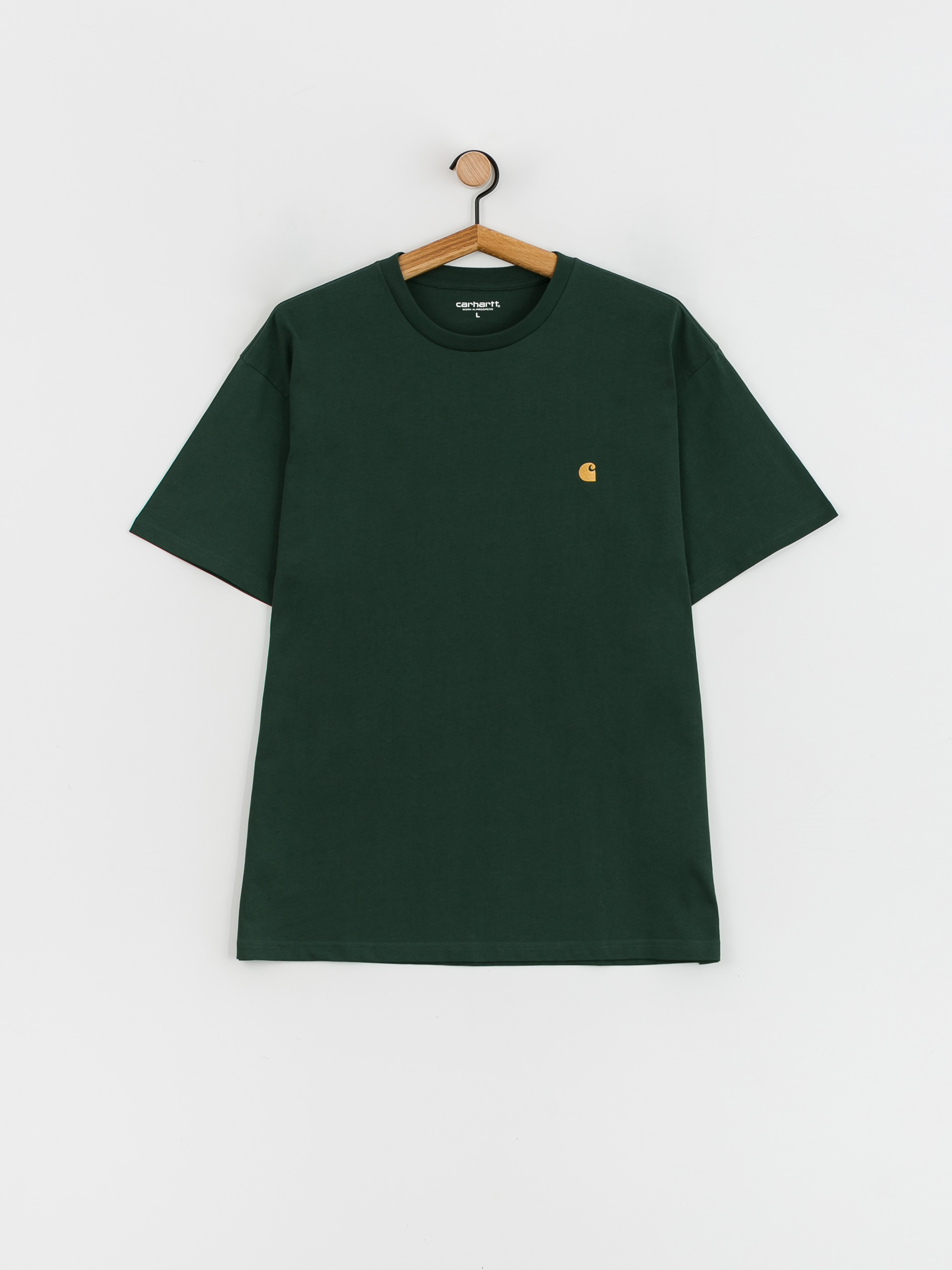 Carhartt WIP Chase póló (discovery green/gold)