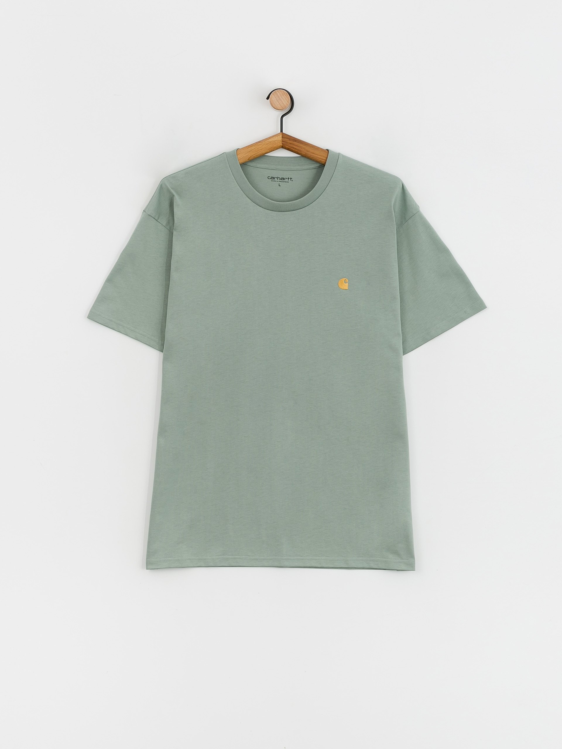 Carhartt WIP Chase póló (glassy teal/gold)