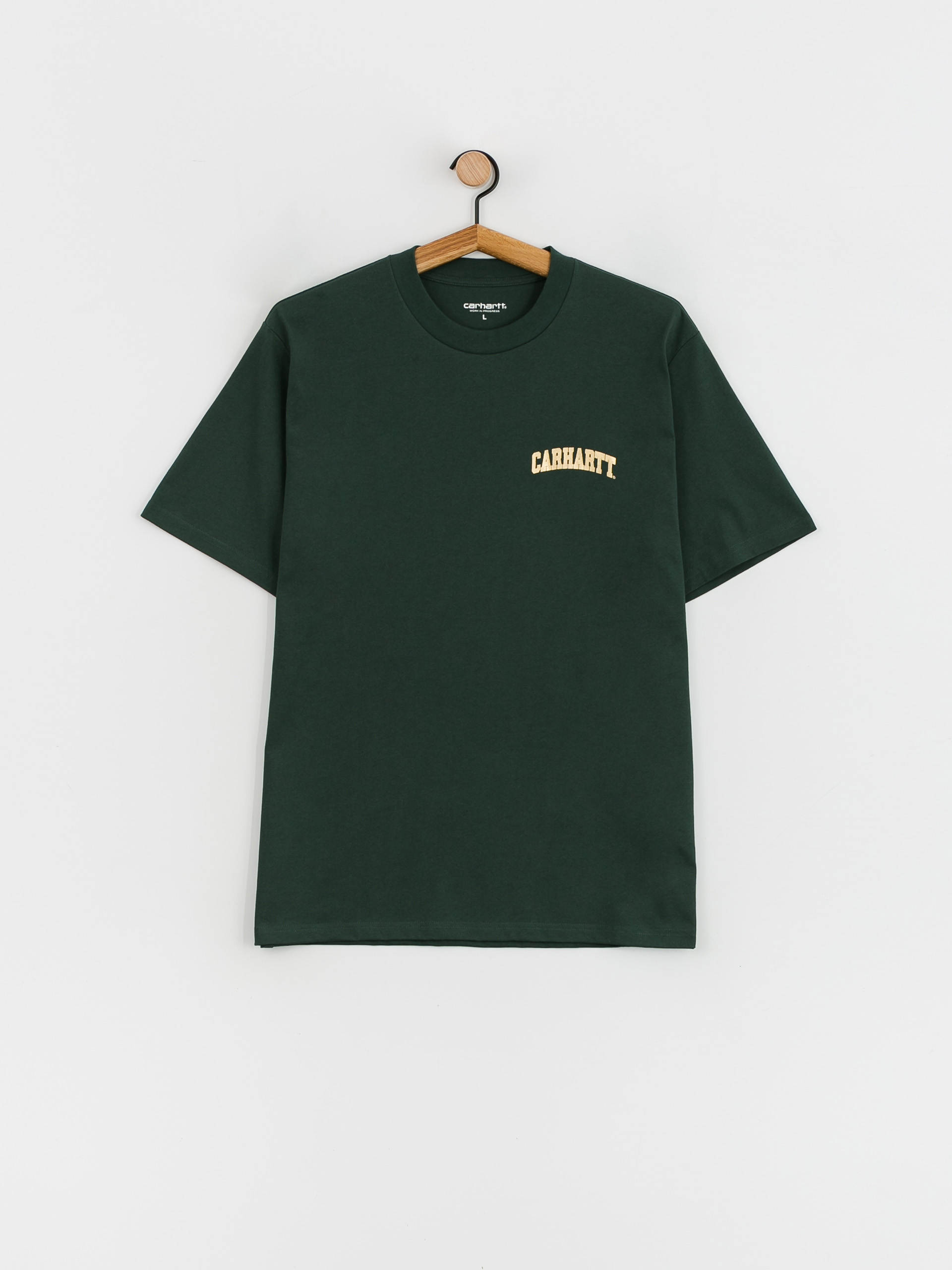 Carhartt WIP University Script póló (discovery green/gold)