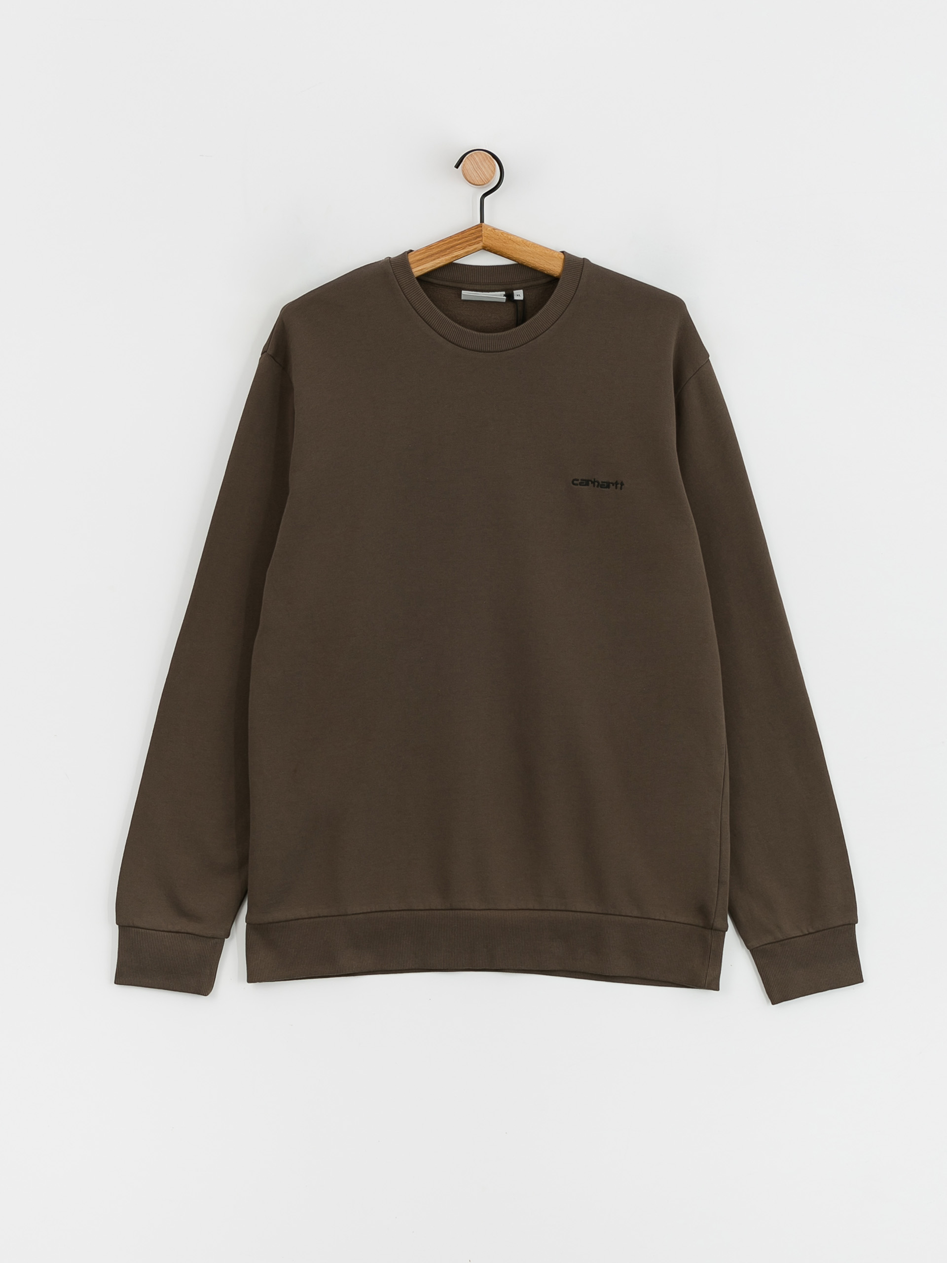 Carhartt WIP Script Embroidery Pulóver (cypress/black)