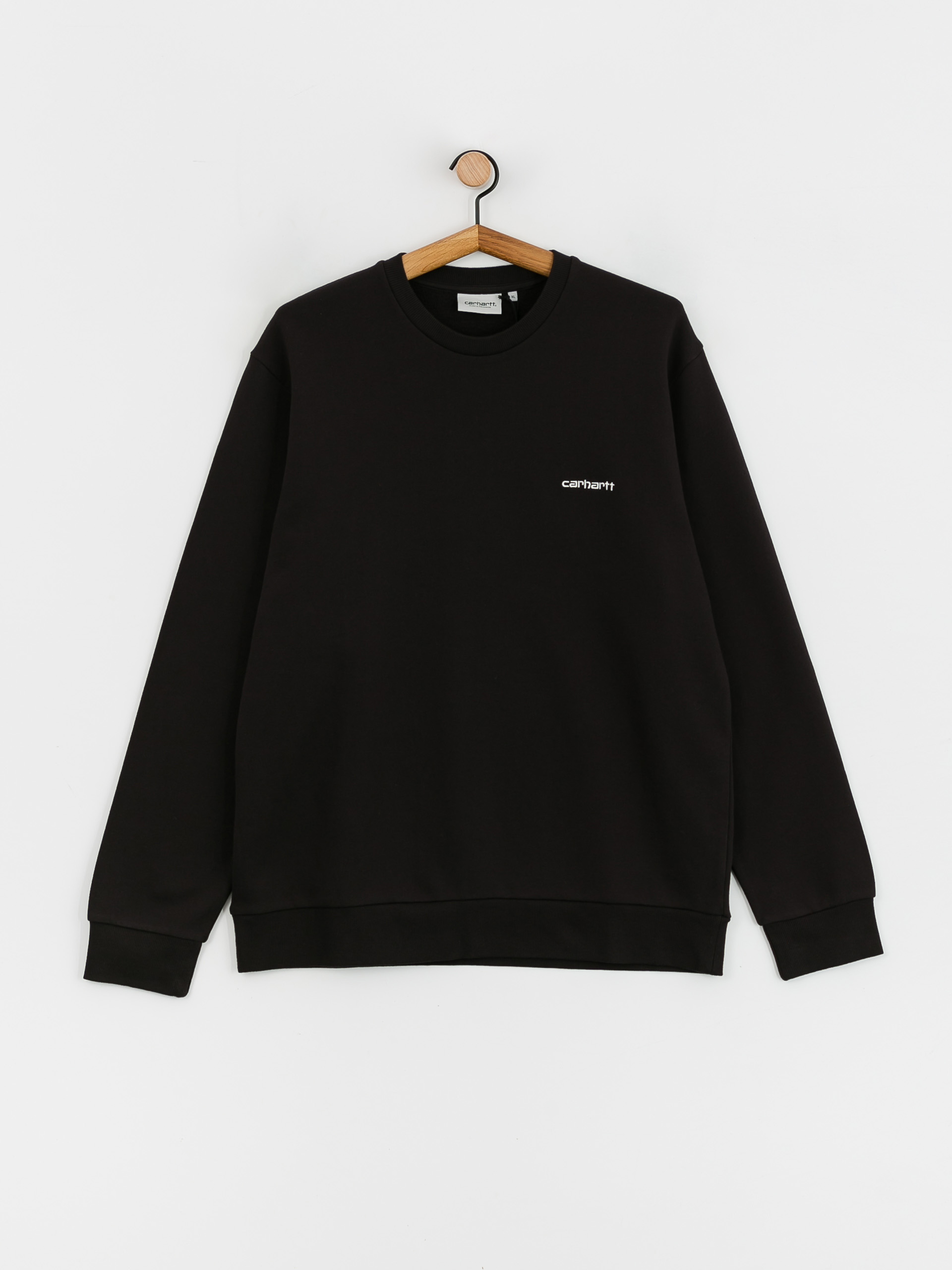 Carhartt WIP Script Embroidery Pulóver (black/white)