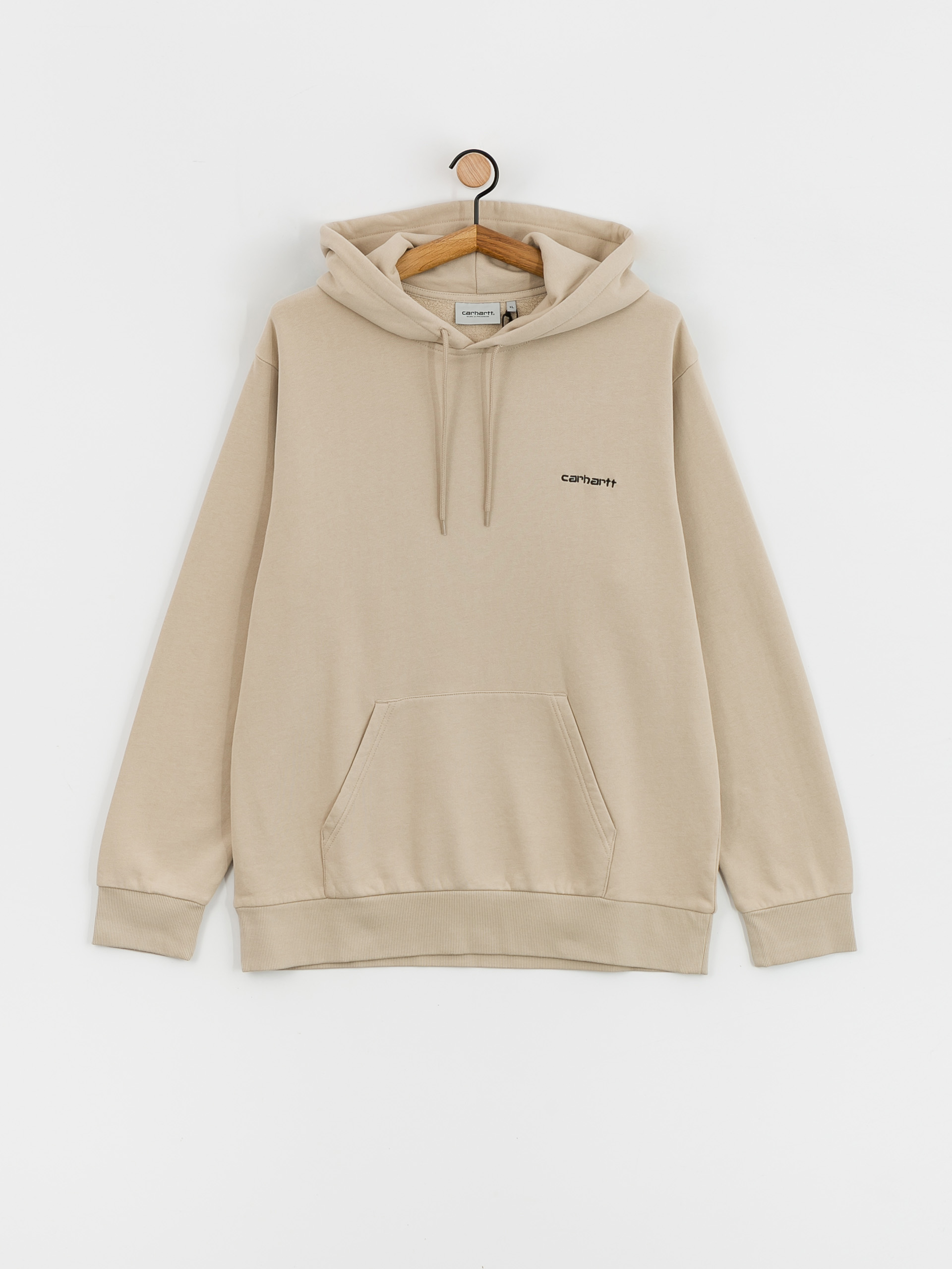 Carhartt WIP Script Embroidery HD Kapucnis pulóver (wall/black)