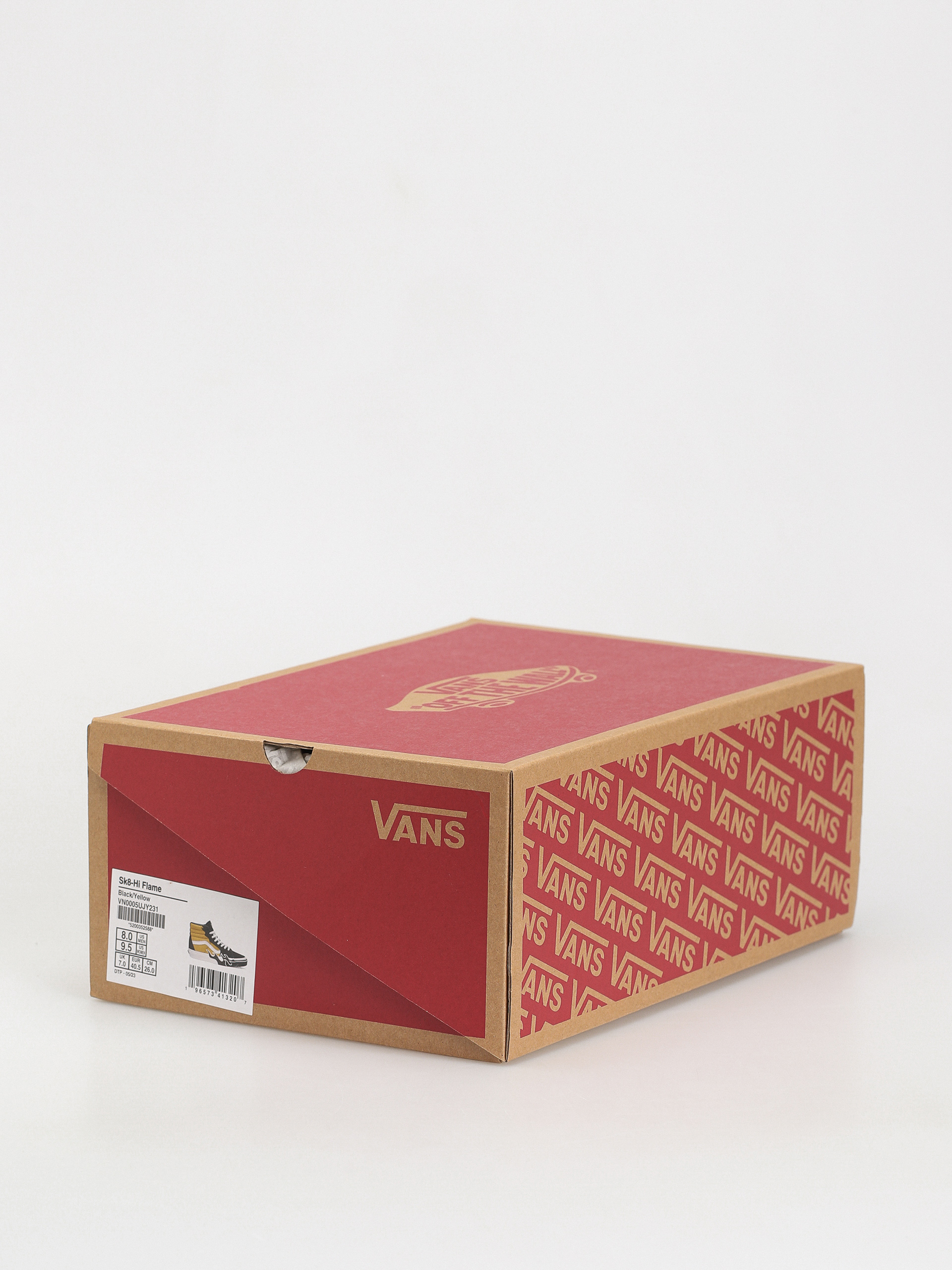 Vans Sk8 Hi Flame Cipők (black/yellow)