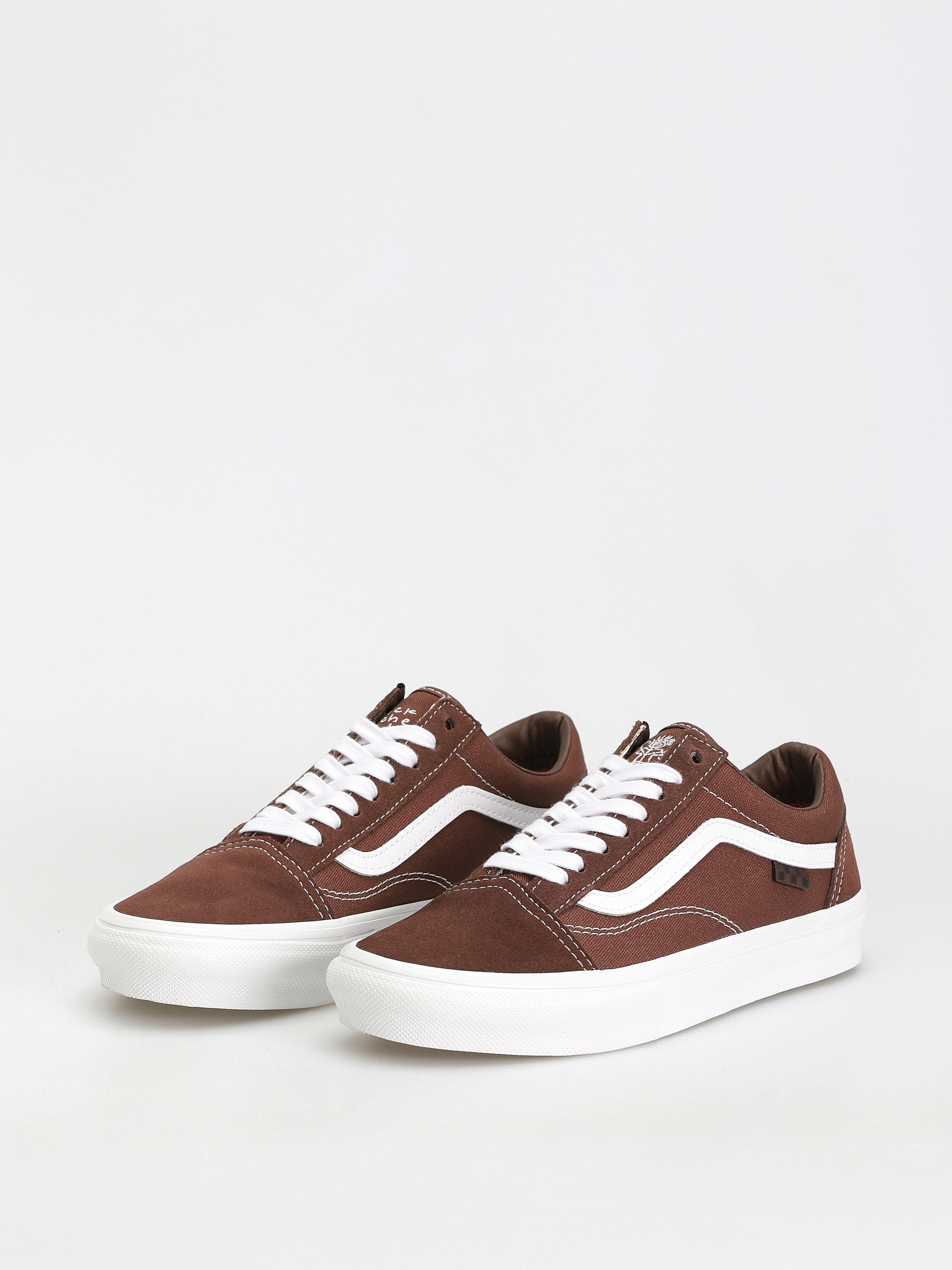 Vans Skate Old Skool Cipők (nick michel brown/white)