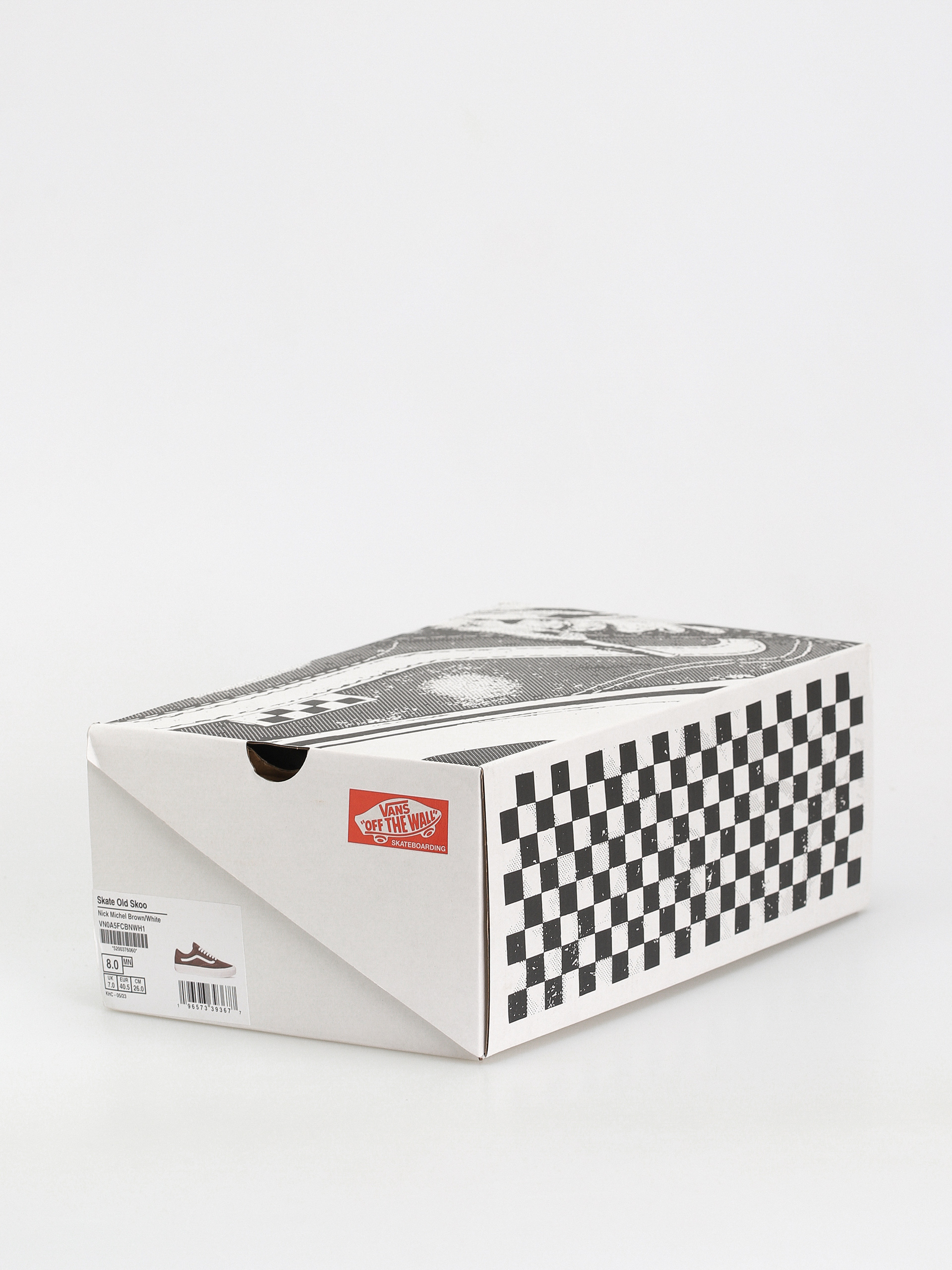 Vans Skate Old Skool Cipők (nick michel brown/white)