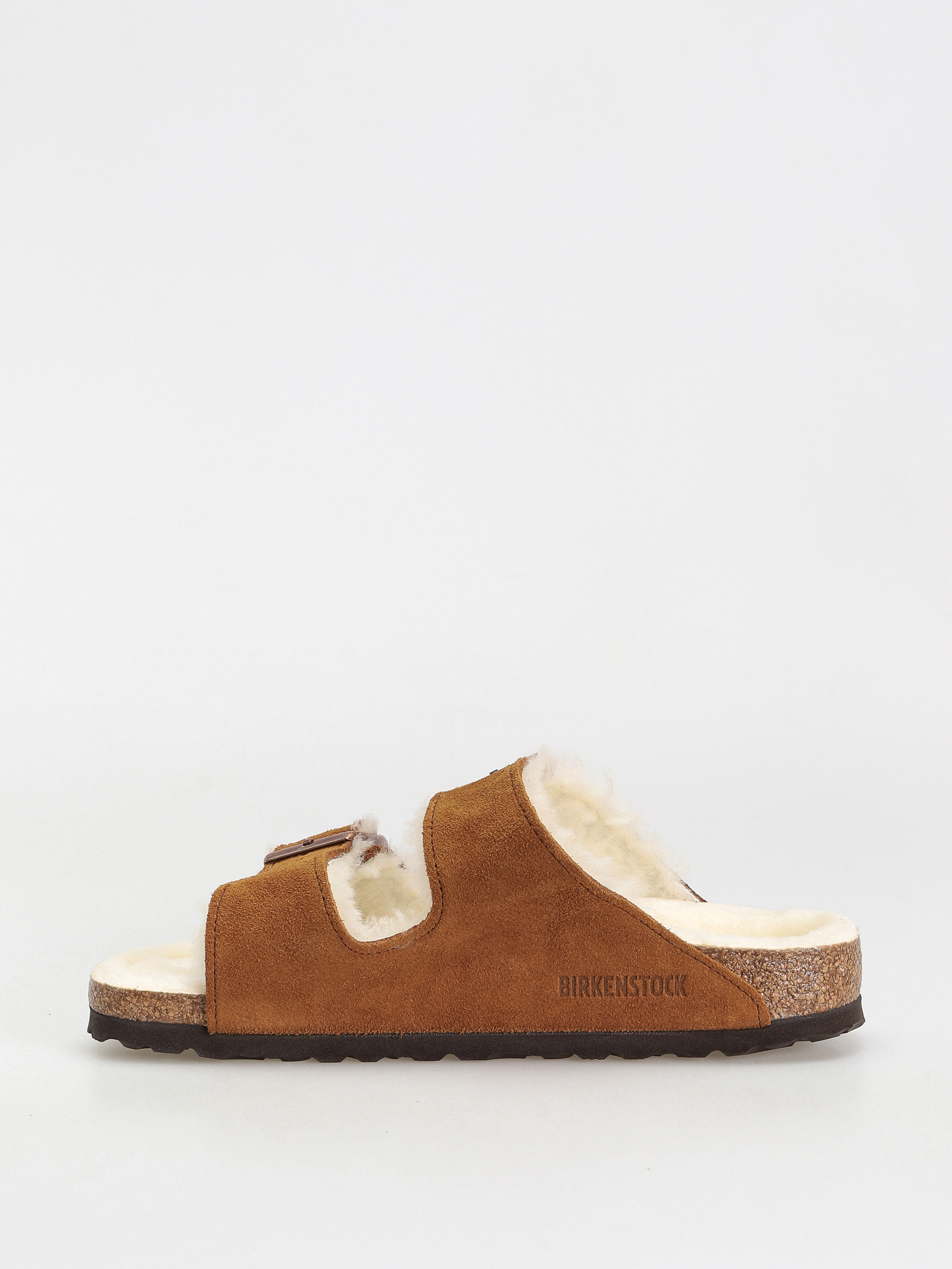 Birkenstock Arizona Suede Leather Narrow Flip-flop papucsok Wmn (mink)