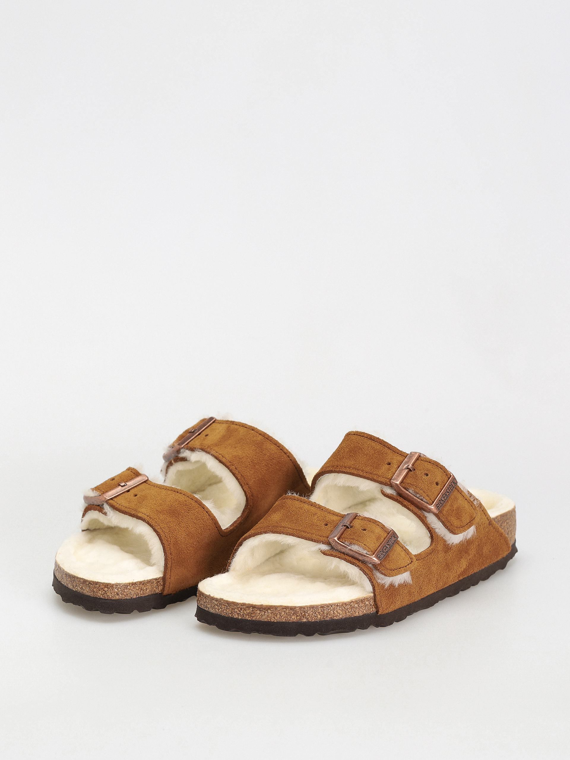 Birkenstock Arizona Suede Leather Narrow Flip-flop papucsok Wmn (mink)