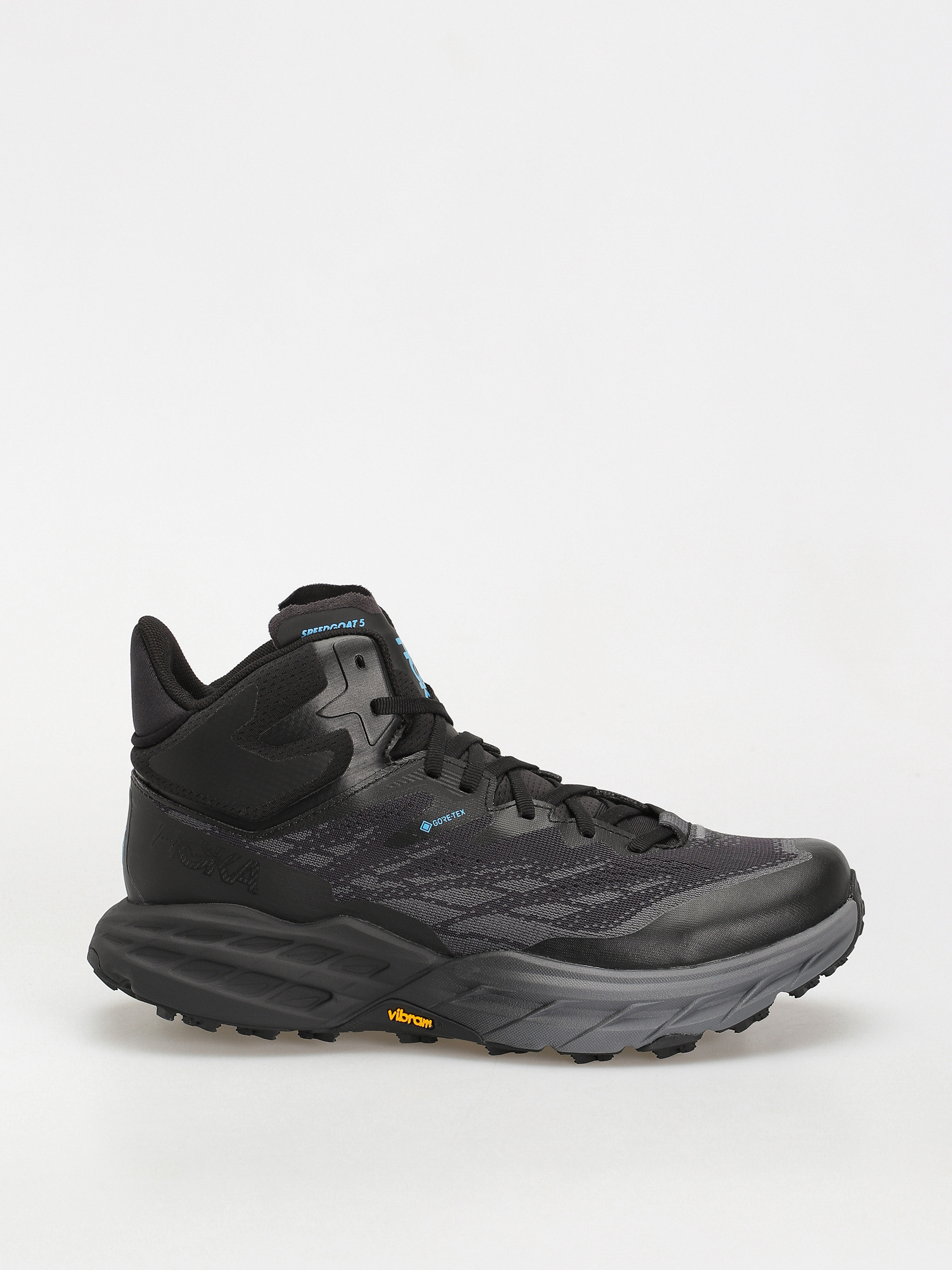 Hoka Speedgoat 5 Mid GTX Cipők (black/black)