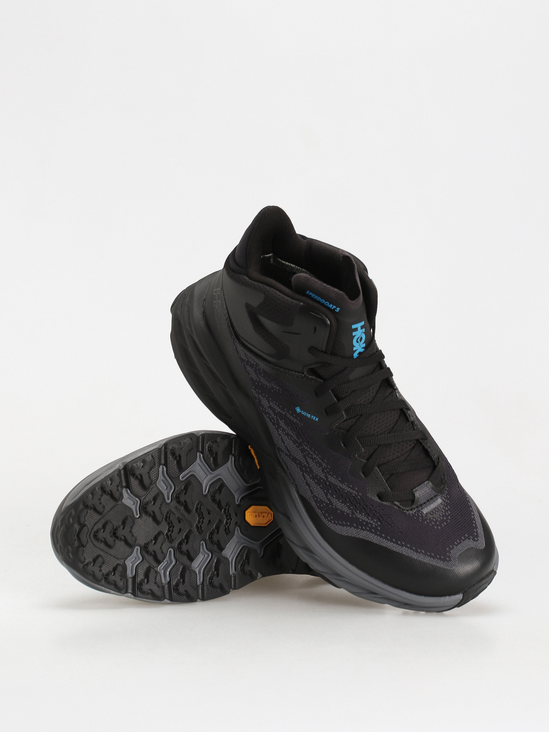 Hoka Speedgoat 5 Mid GTX Cipők (black/black)