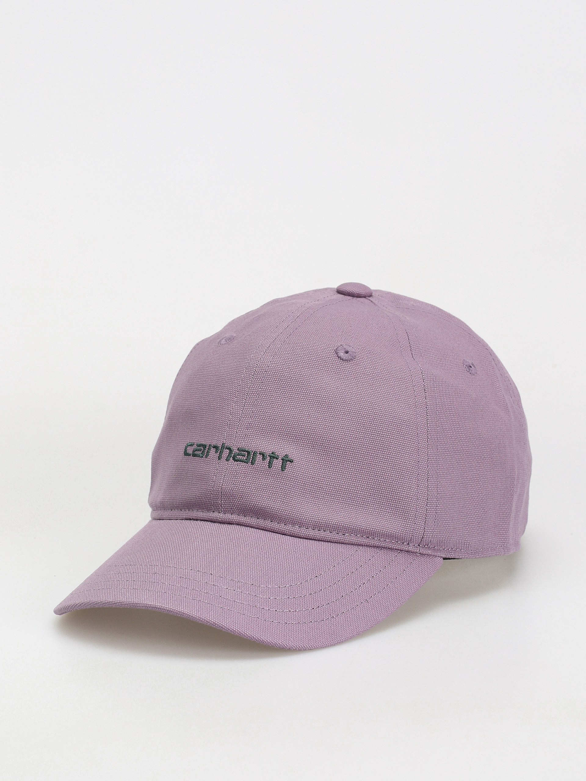 Carhartt WIP Canvas Script Baseball sapka (glassy purple/discovery green)