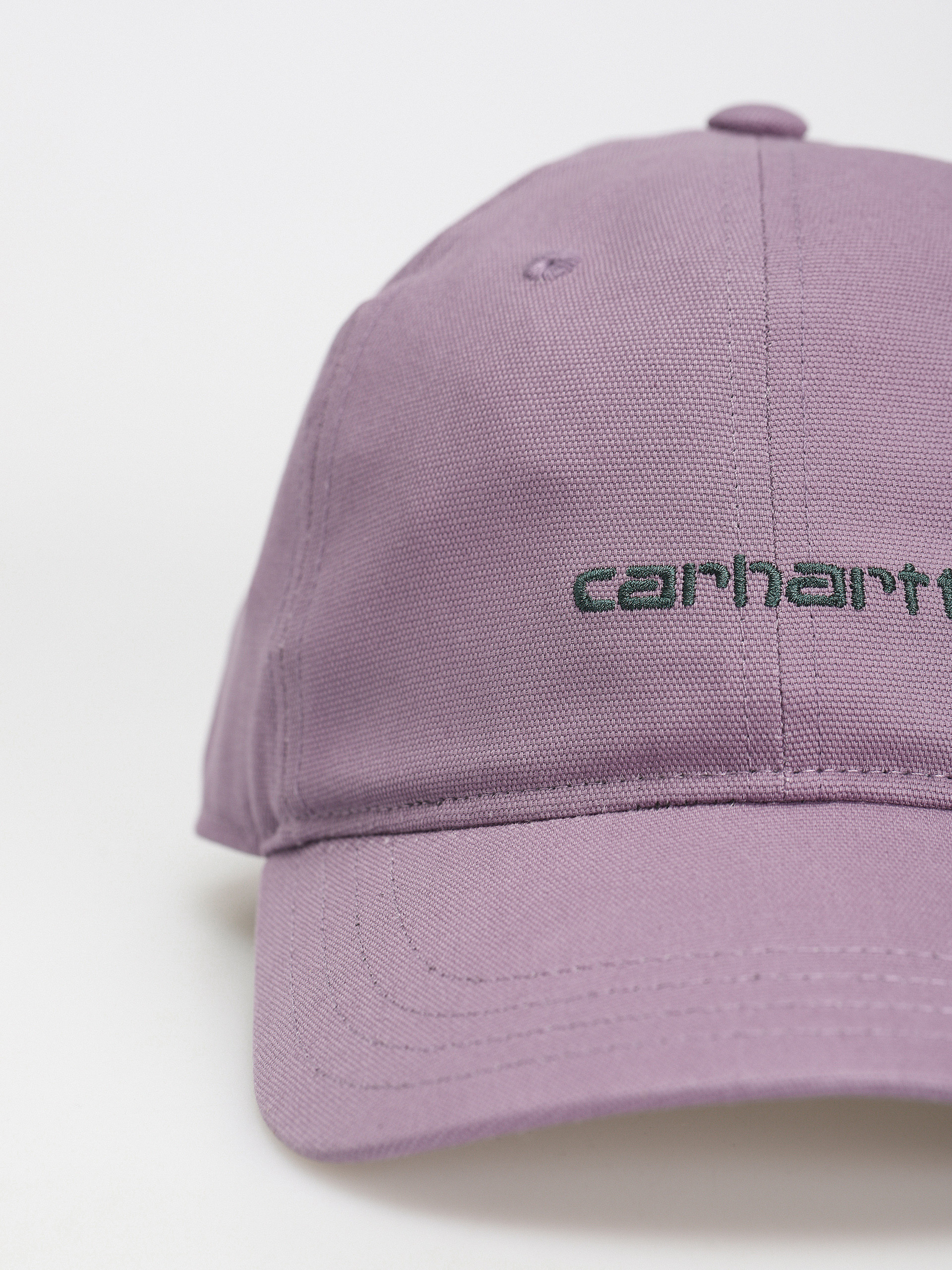 Carhartt WIP Canvas Script Baseball sapka (glassy purple/discovery green)