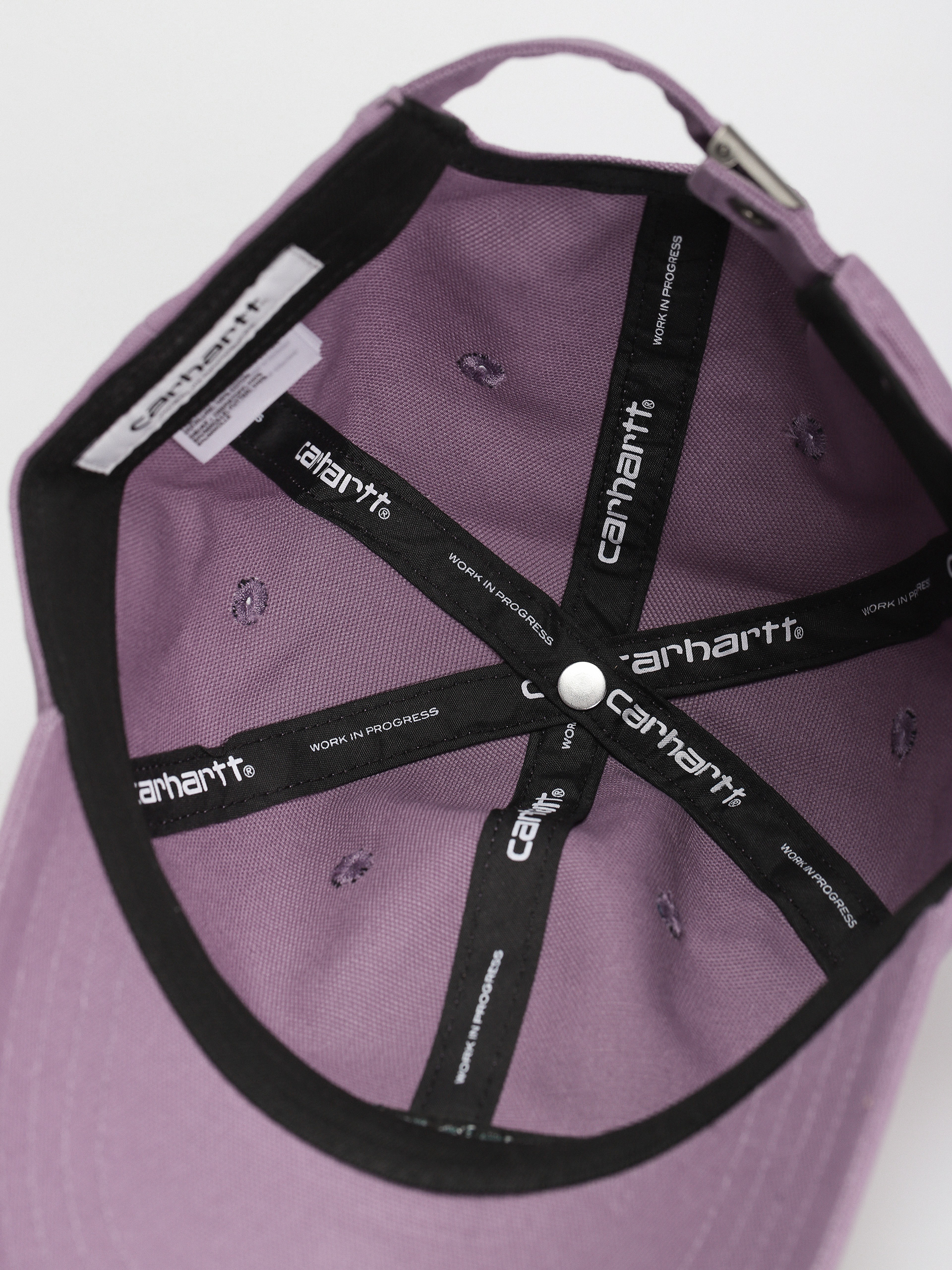 Carhartt WIP Canvas Script Baseball sapka (glassy purple/discovery green)