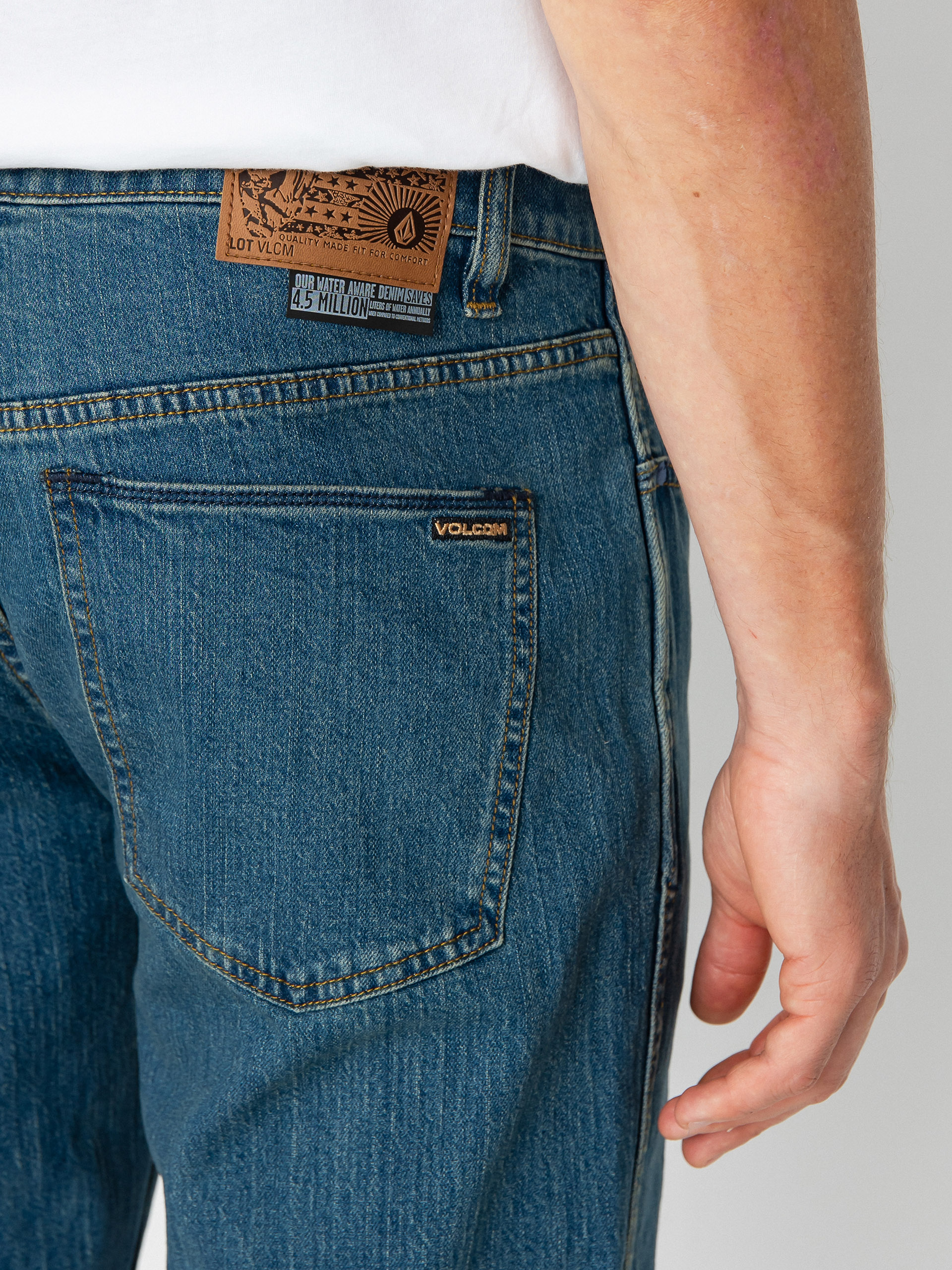 Volcom Modown Denim Kisnadrág (aged indigo)