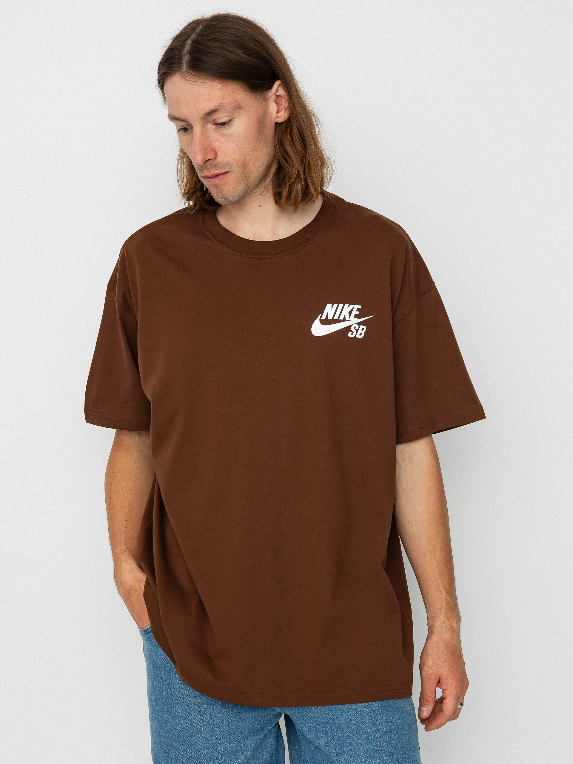 Nike SB Logo póló (cacao wow/white)