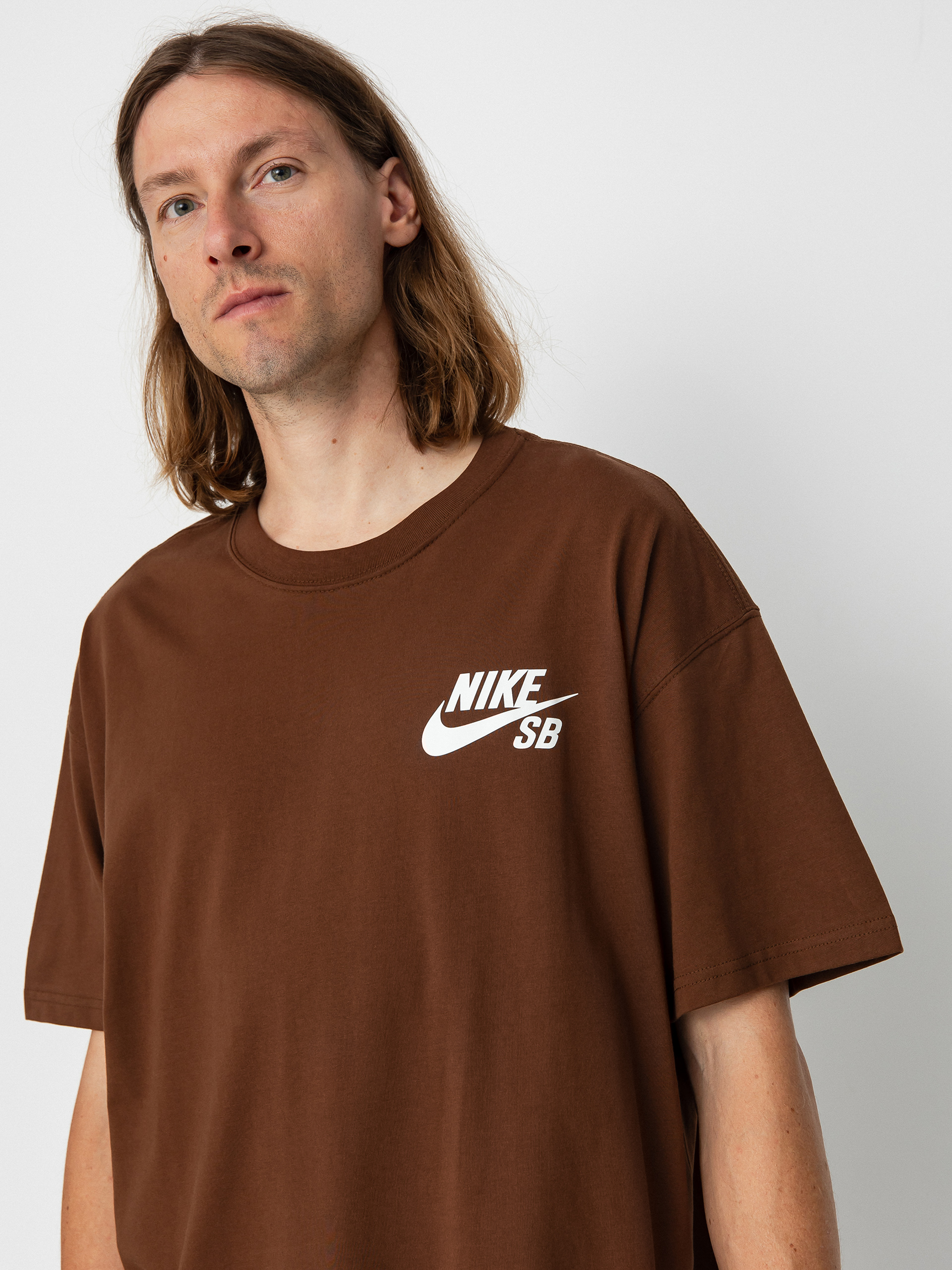Nike SB Logo póló (cacao wow/white)