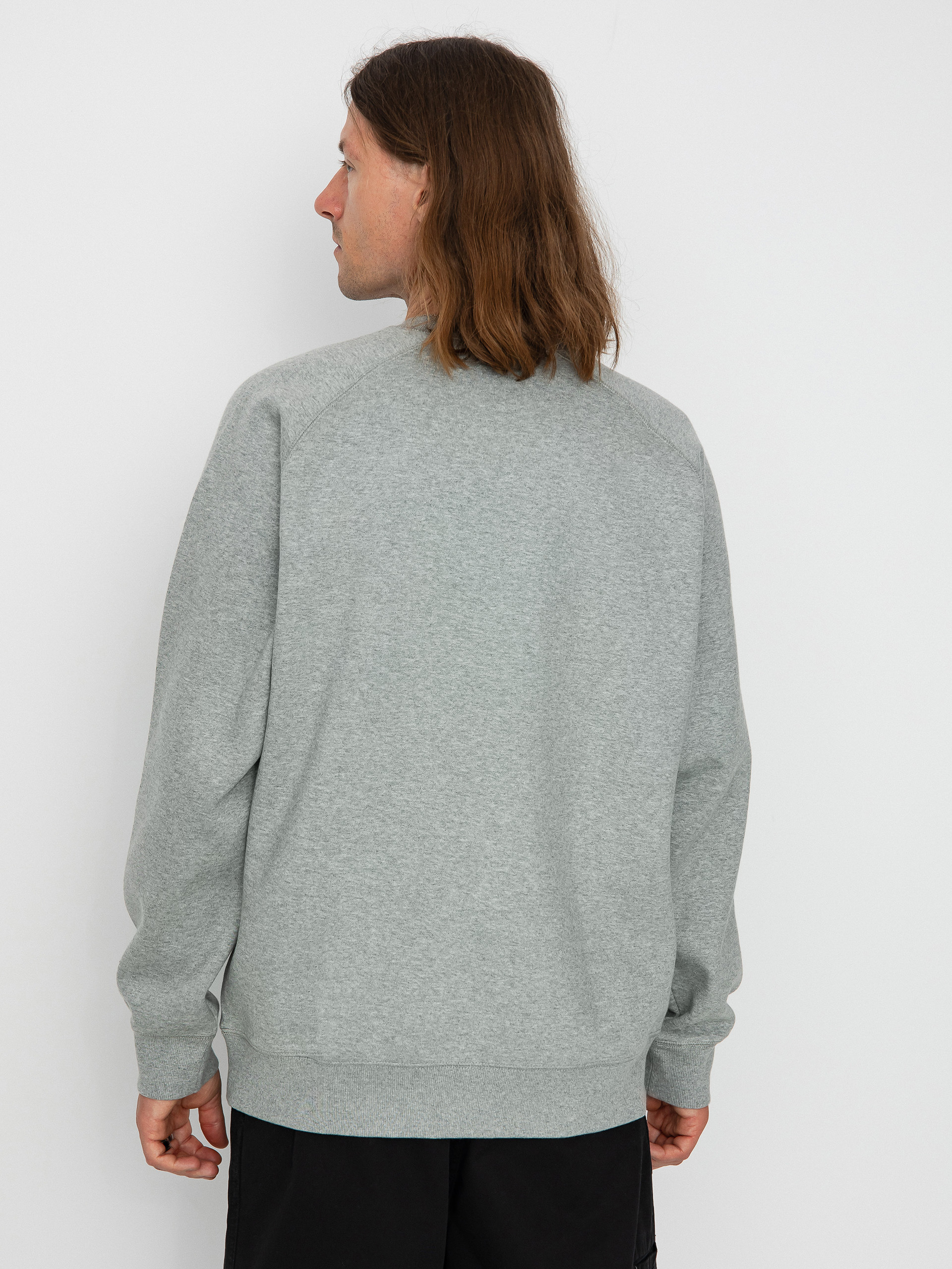 Carhartt WIP Chase Pulóver (grey heather/gold)