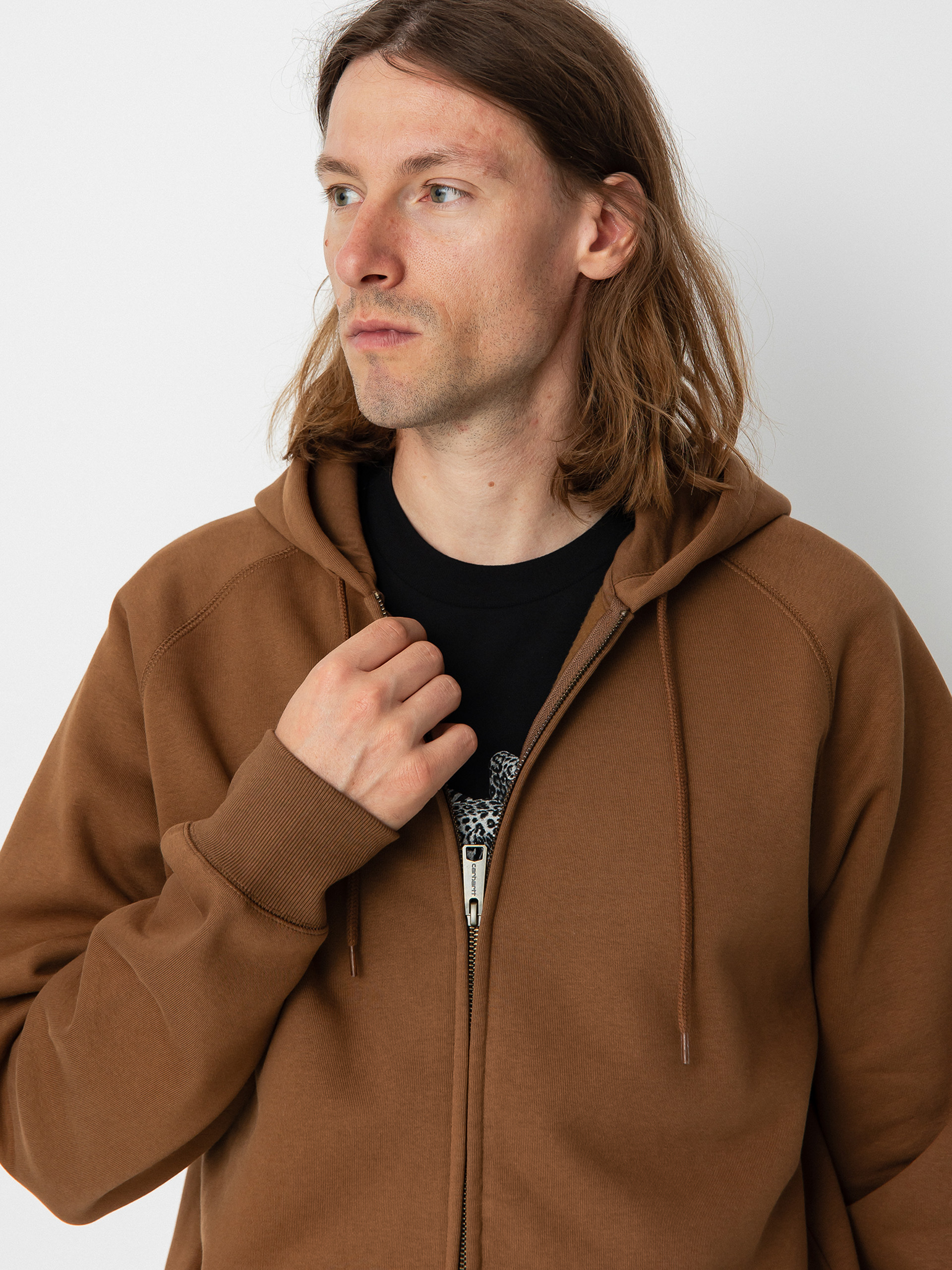 Carhartt WIP Chase ZHD Kapucnis pulóver (tamarind/gold)